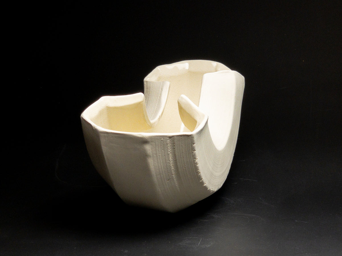 Creamy Arc — JeanElton ArcVessel in Neutral & Earth, side view