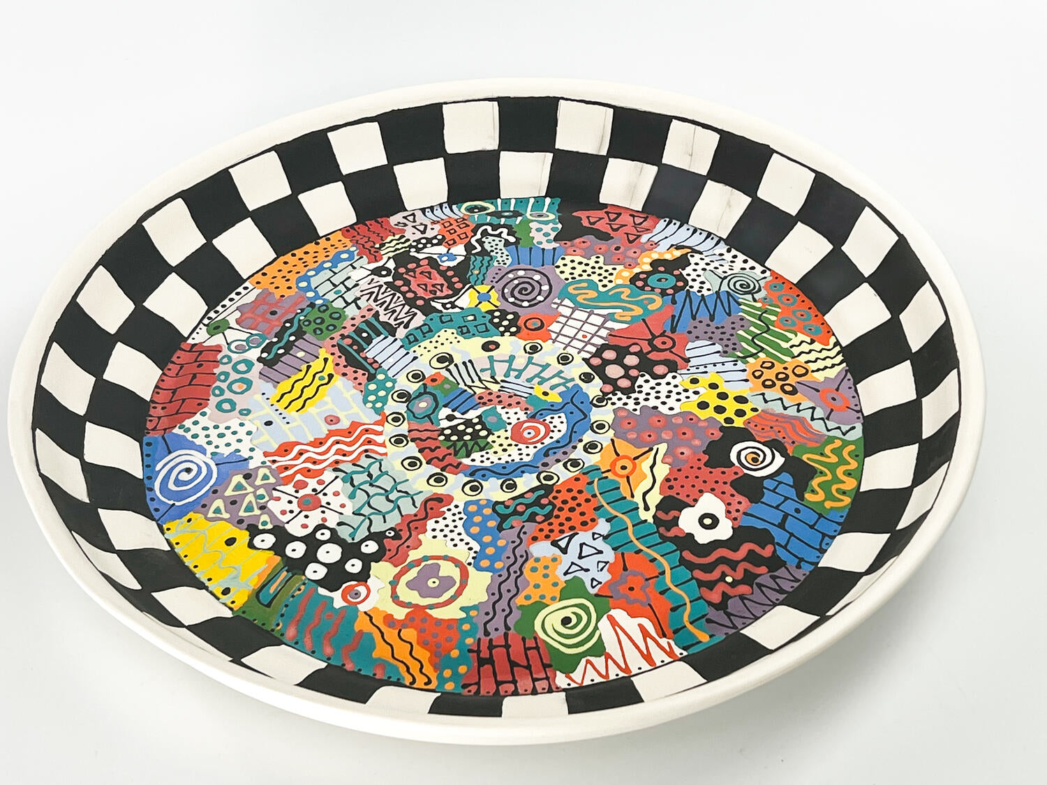 Electric Parade — JeanElton BowlPlatter in Multi-Color, side view