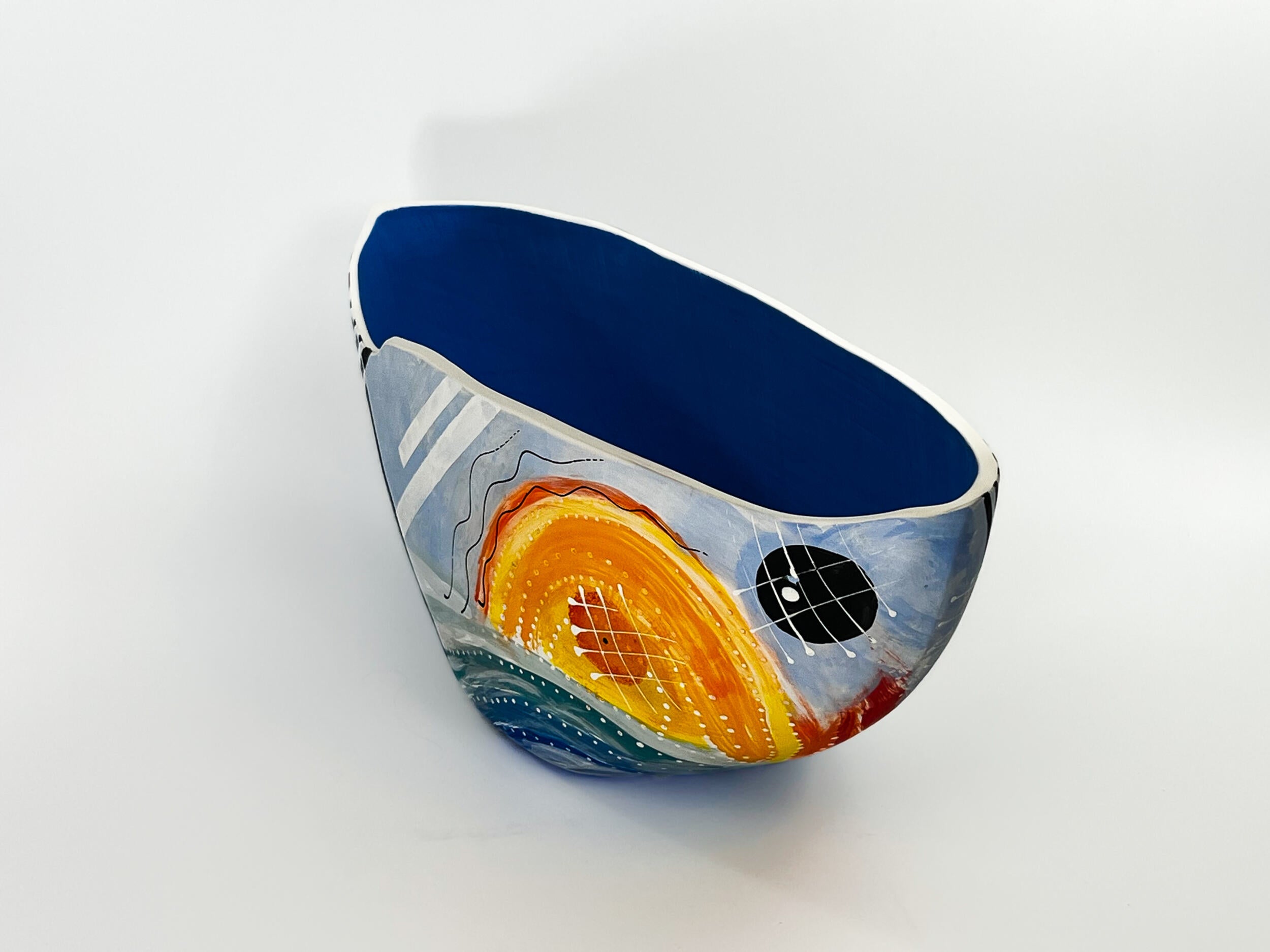 Equinox Tides — JeanElton EllipticalVessel in Multi-Color/Blue, side view
