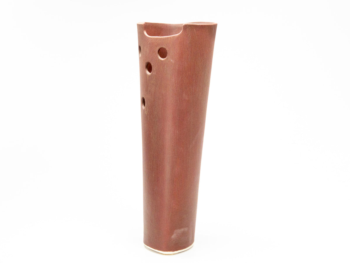 Listening Wall — JeanElton OvalVase in Gold & Metallic, side view