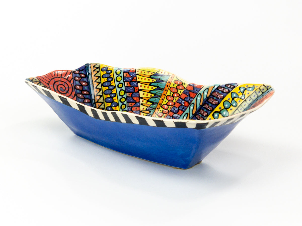 Elan — JeanElton RectangularVessel in Multi-Color/Blue, front view