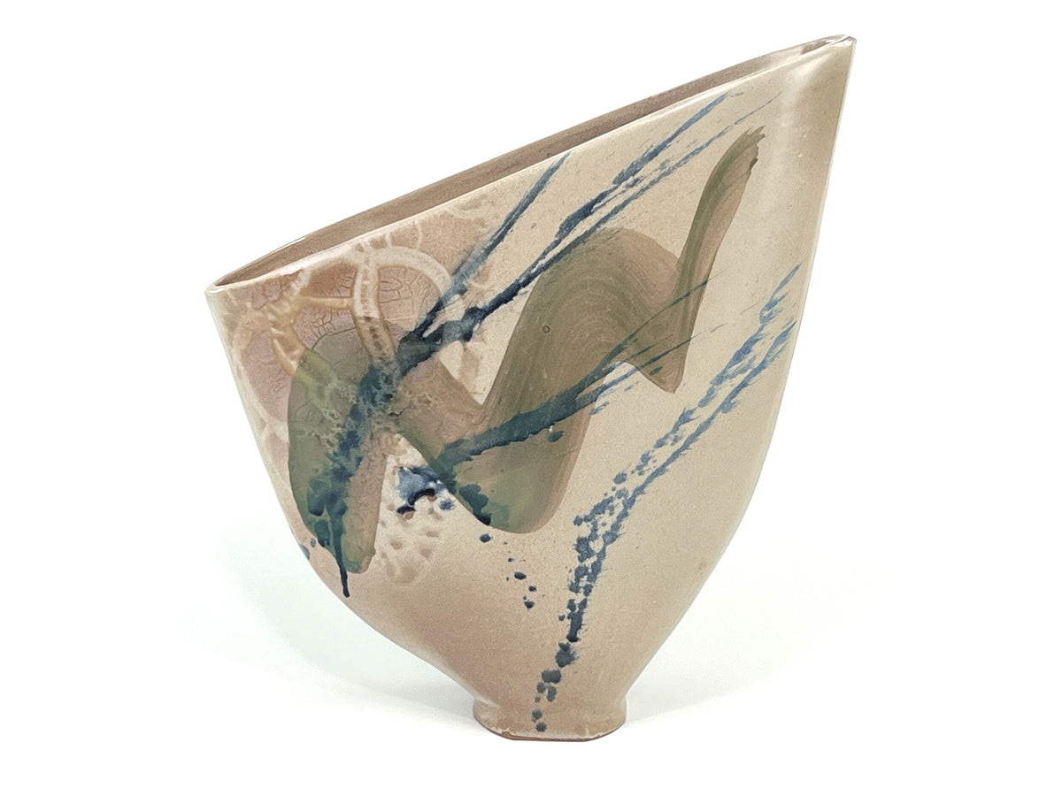 Desert Streams — JeanElton SailVase in Neutral & Earth, front view