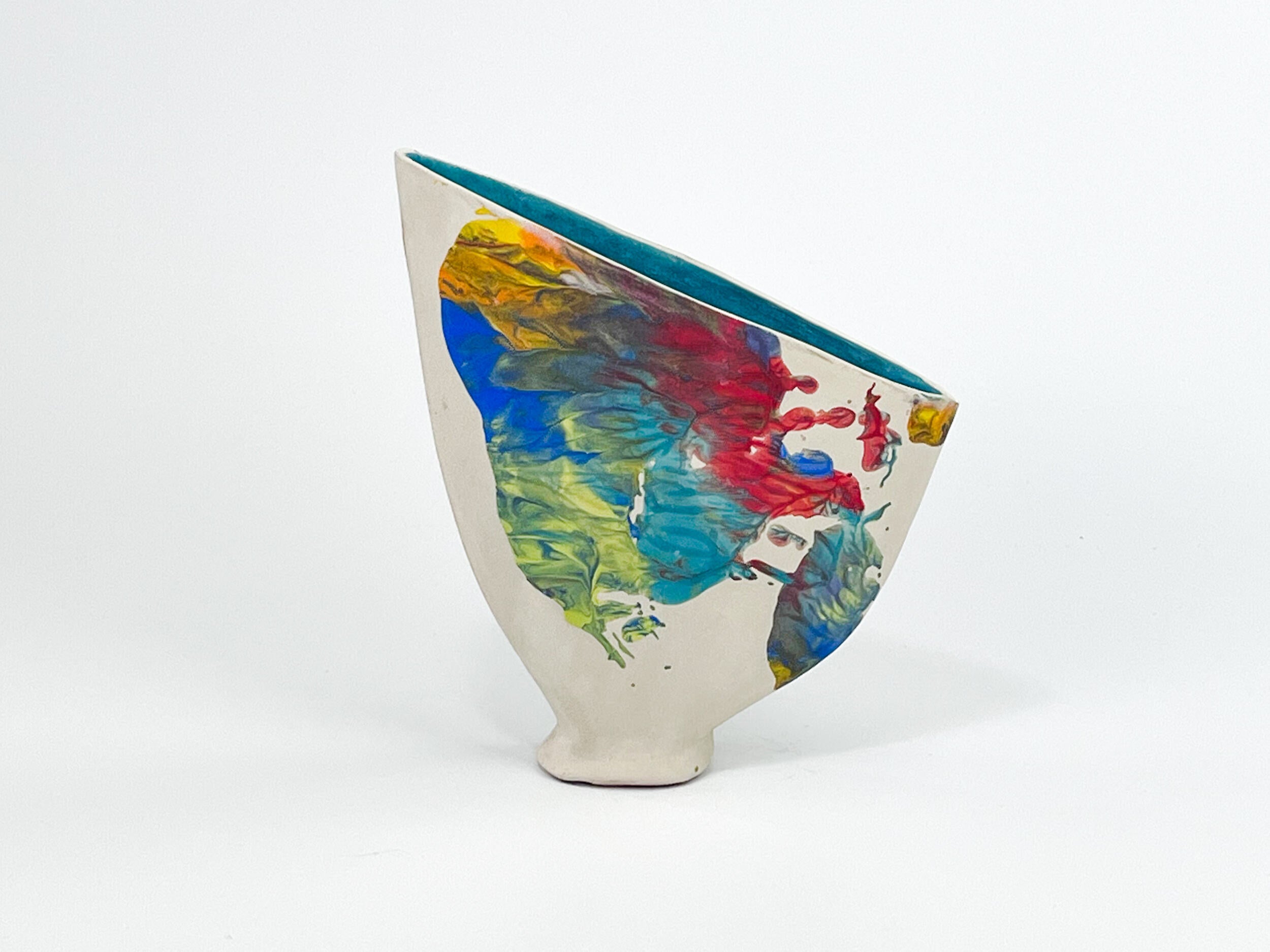 Evening Sail — JeanElton SailVase in Multi-Color/Blue, front view
