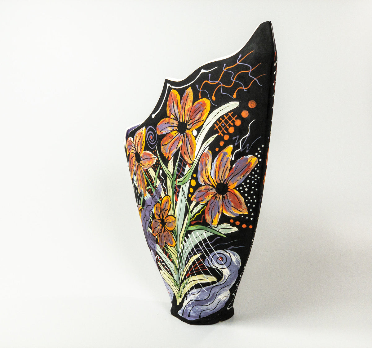 Night Bloom — JeanElton SailVase in Multi-Color/Purple, side view