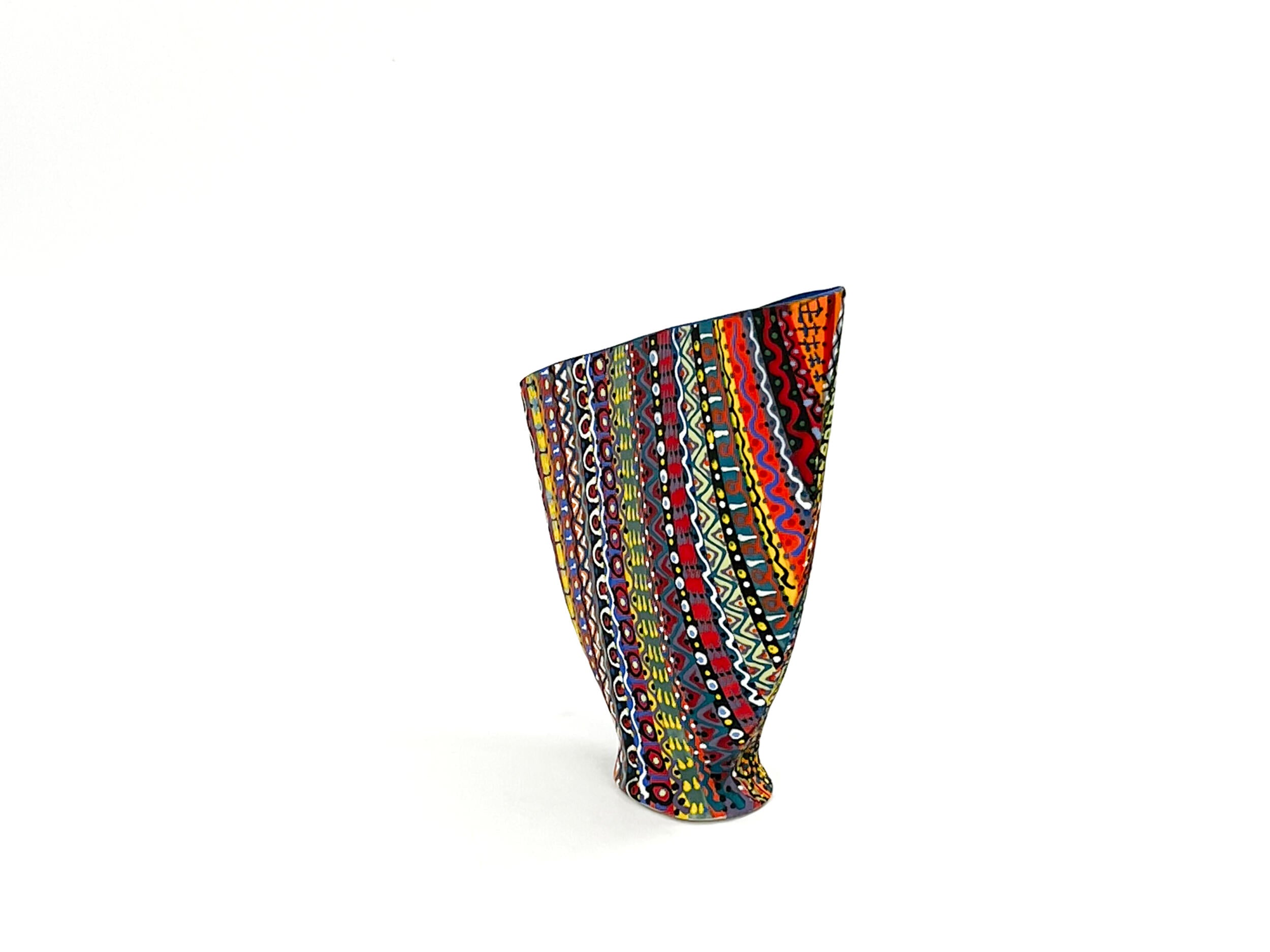 Prism Matrix III — JeanElton SailVase in Multi-Color/Black, side view