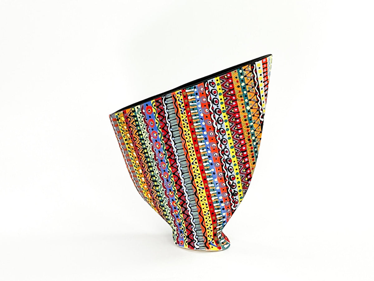 Prism Matrix V — JeanElton SailVase in Multi-Color/Black, three-quarter view