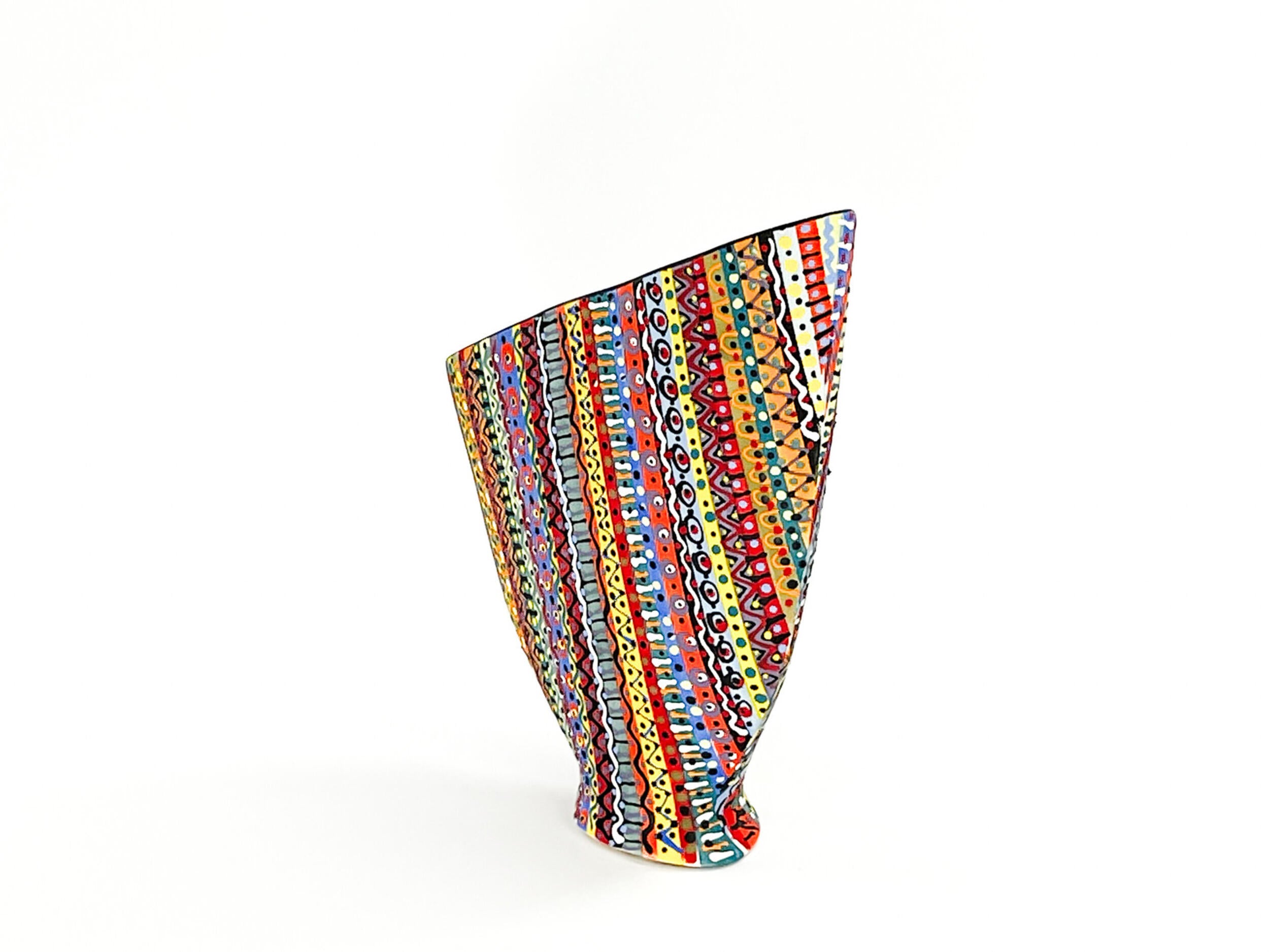 Prism Matrix V — JeanElton SailVase in Multi-Color/Black, side view