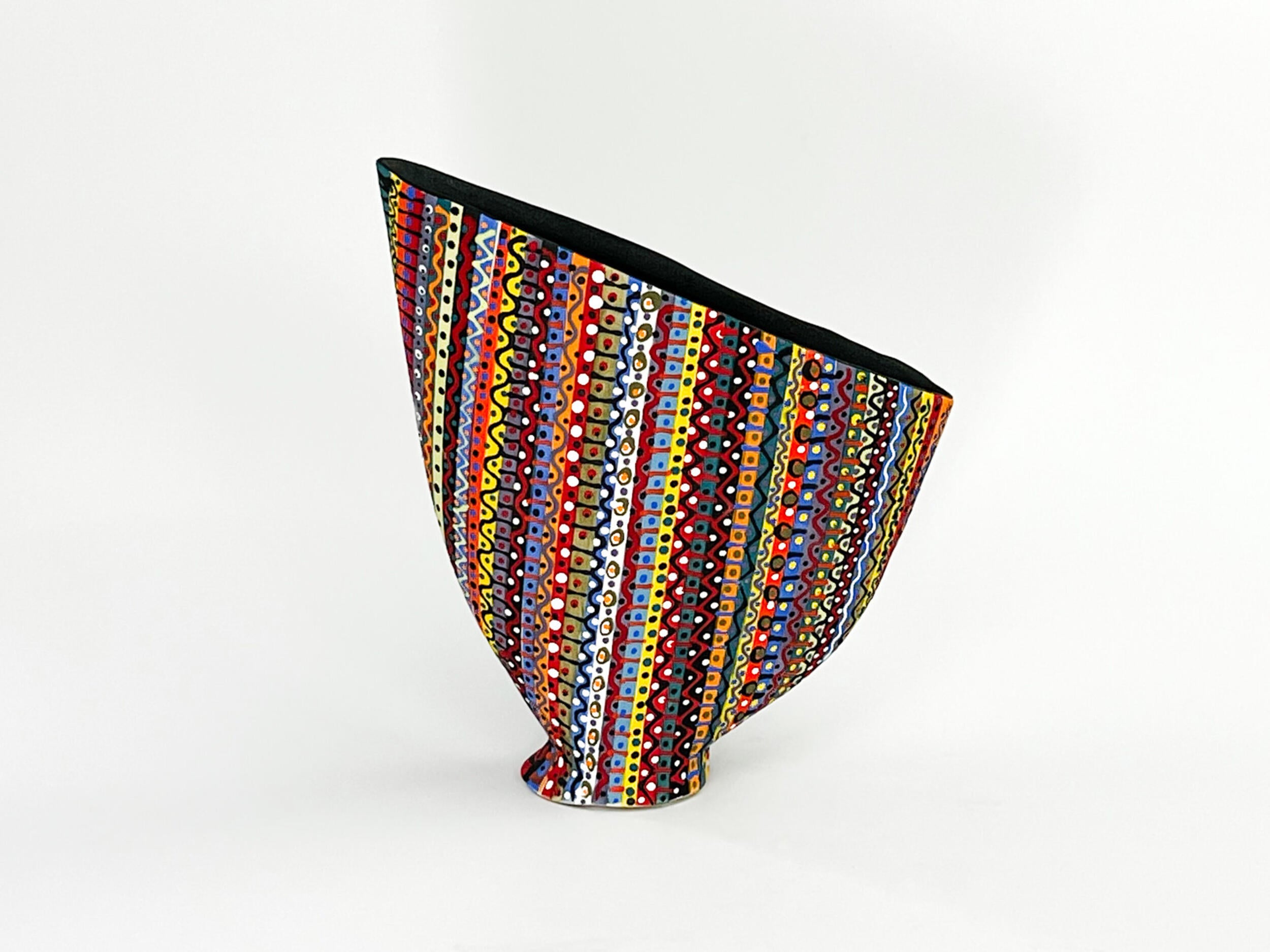 Prism Matrix VI — JeanElton SailVase in Multi-Color/Black, front view