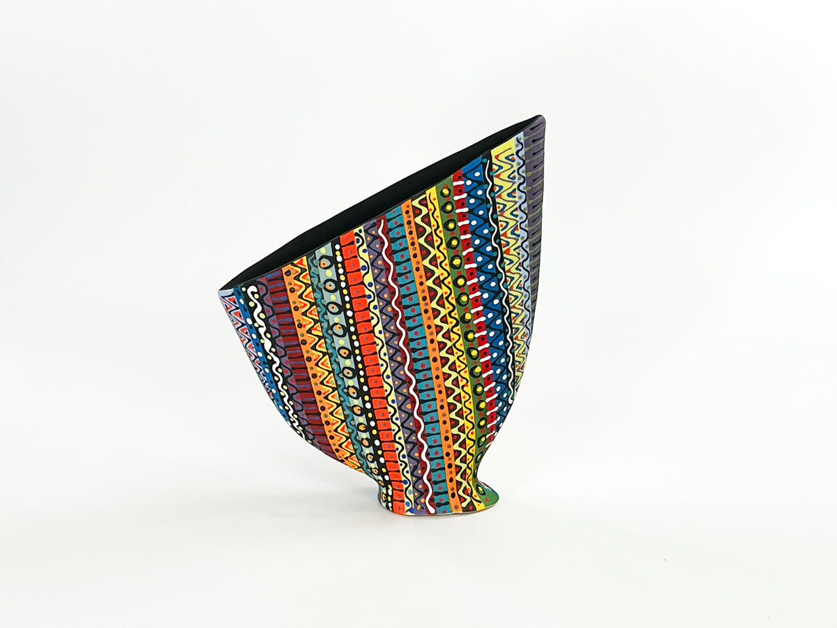 Prism Matrix X — JeanElton SailVase in Multi-Color/Black, front view