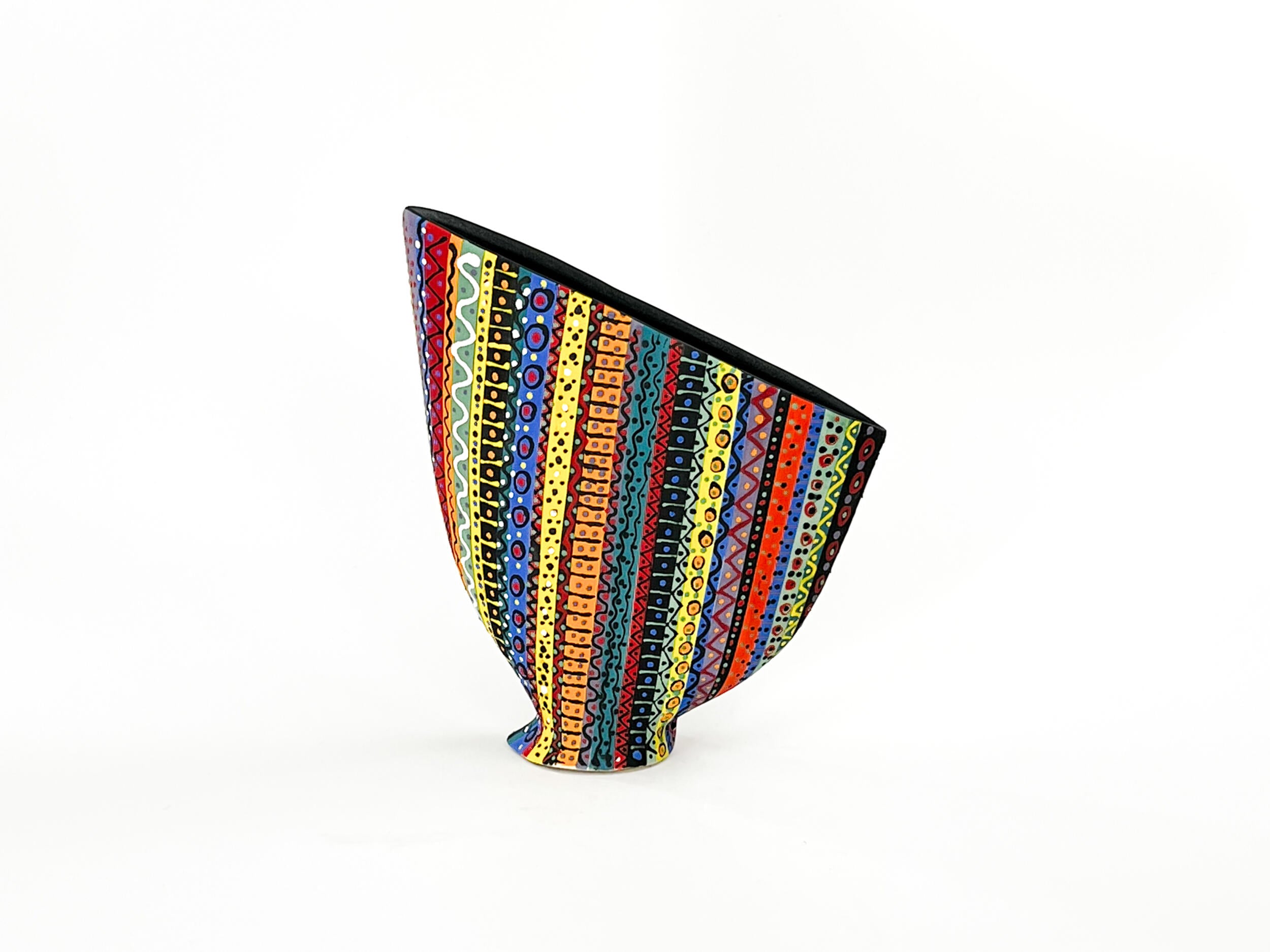 Prism Matrix XI.s — JeanElton SailVase in Multi-Color/Black, front view