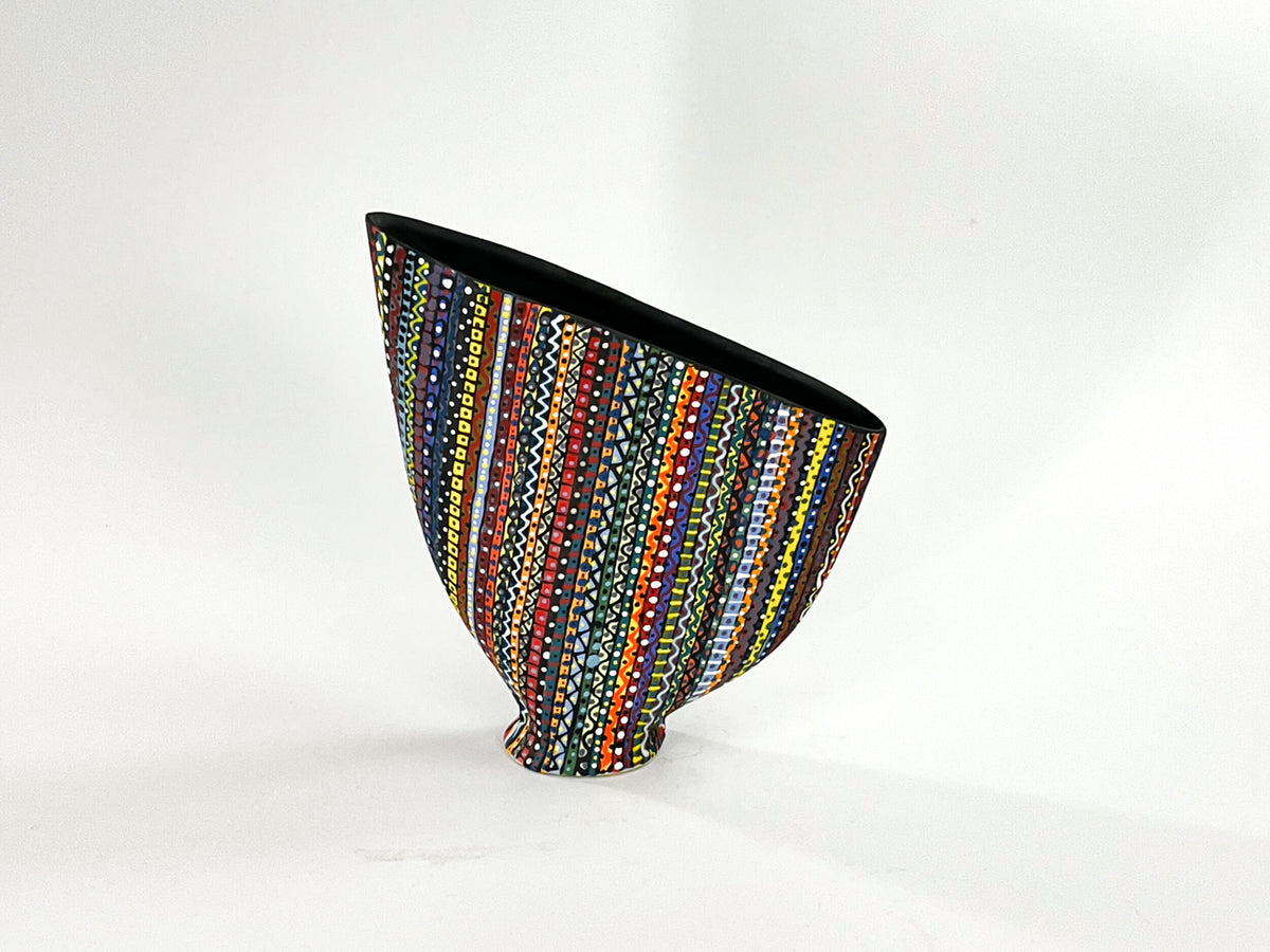 Prism Matrix XII — JeanElton SailVase in Multi-Color/Black, front view