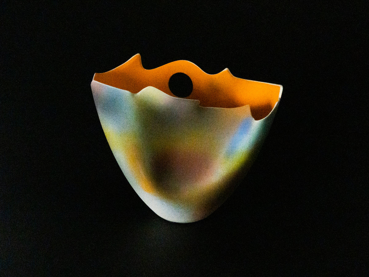 Hazy Sunset — JeanElton TallVase in Multi-Color/Orange, front view