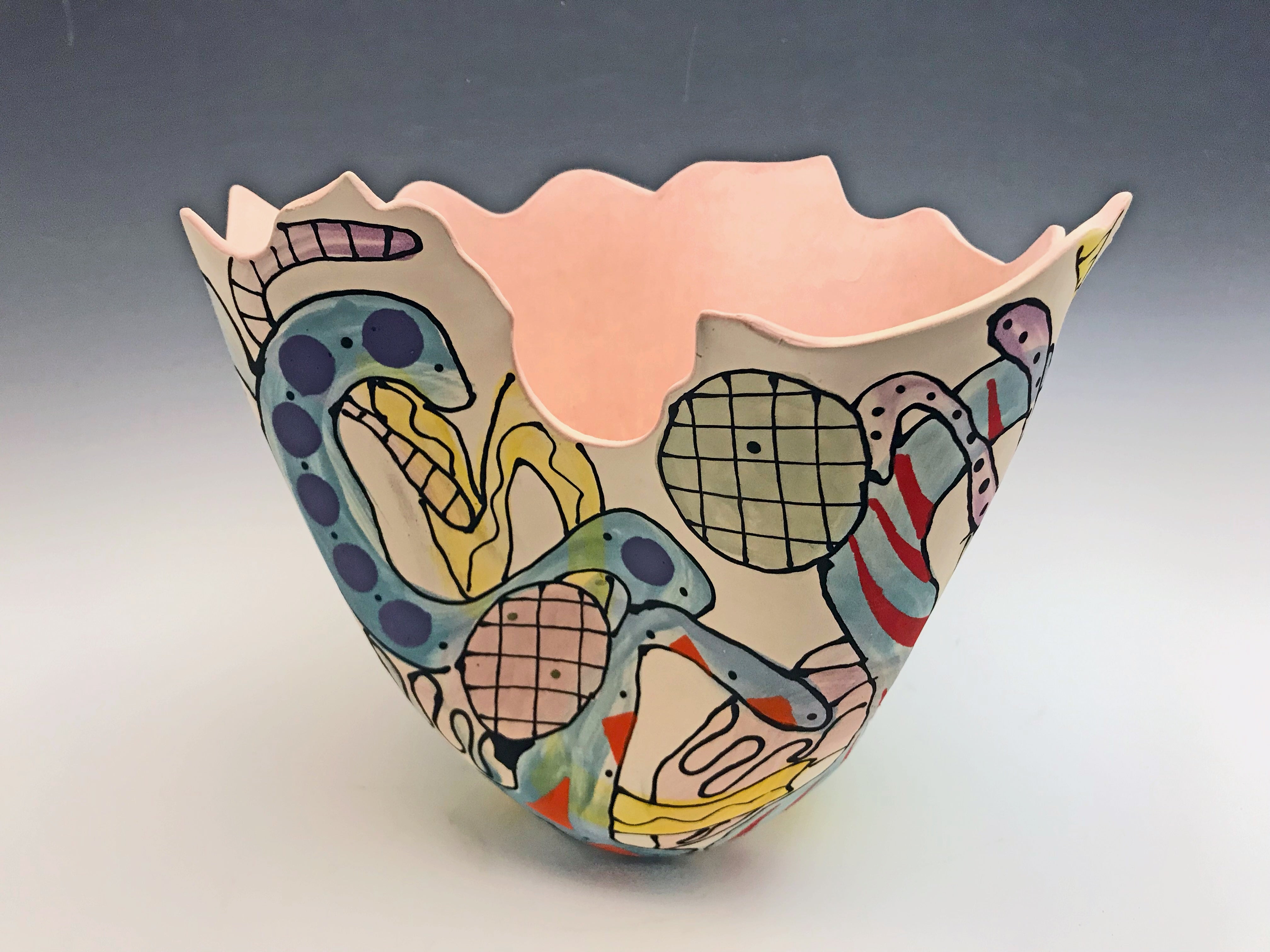 Tubers — JeanElton TallVase in Multi-Color, front view