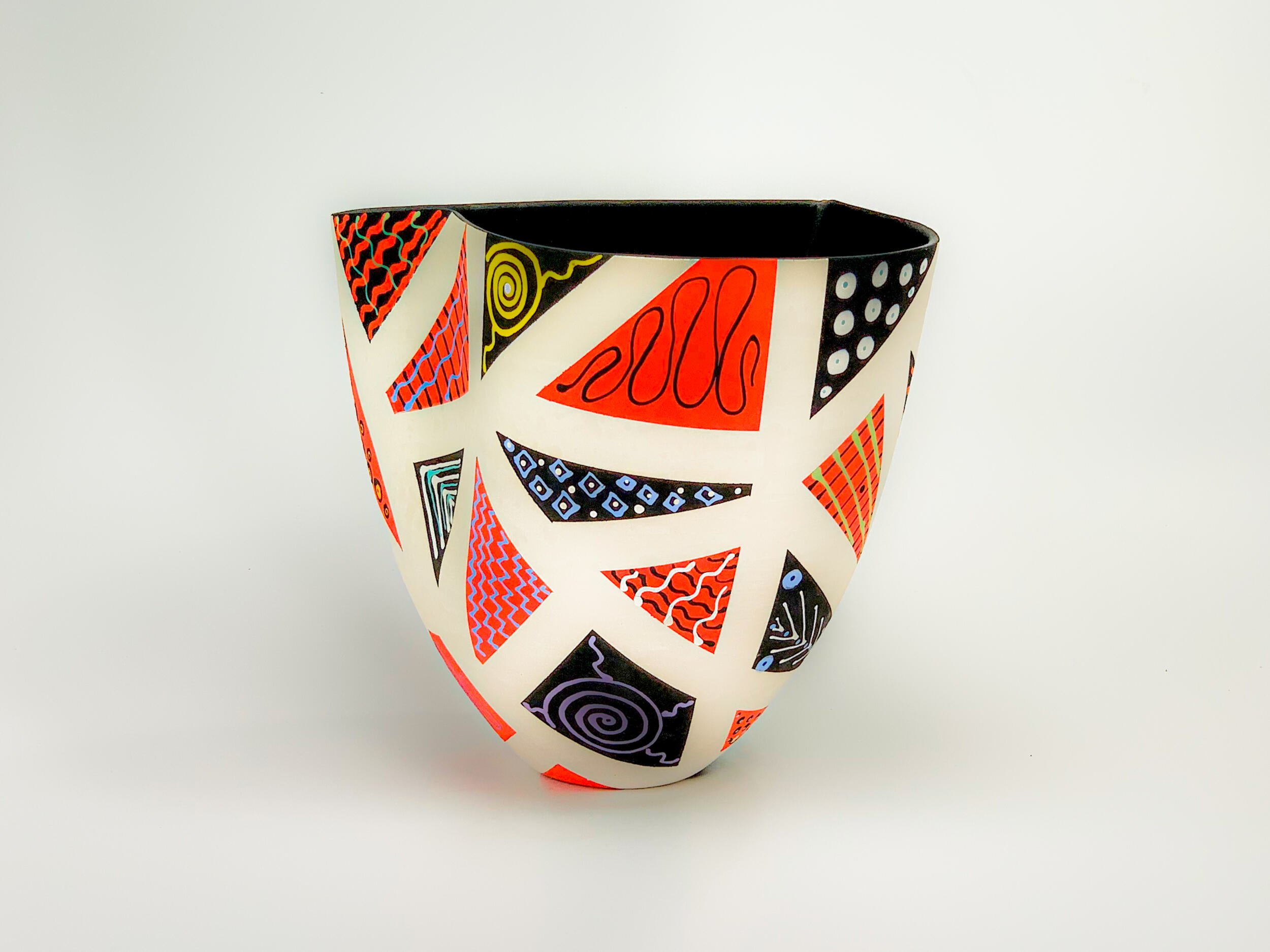 Patchwork in Red & Black VII