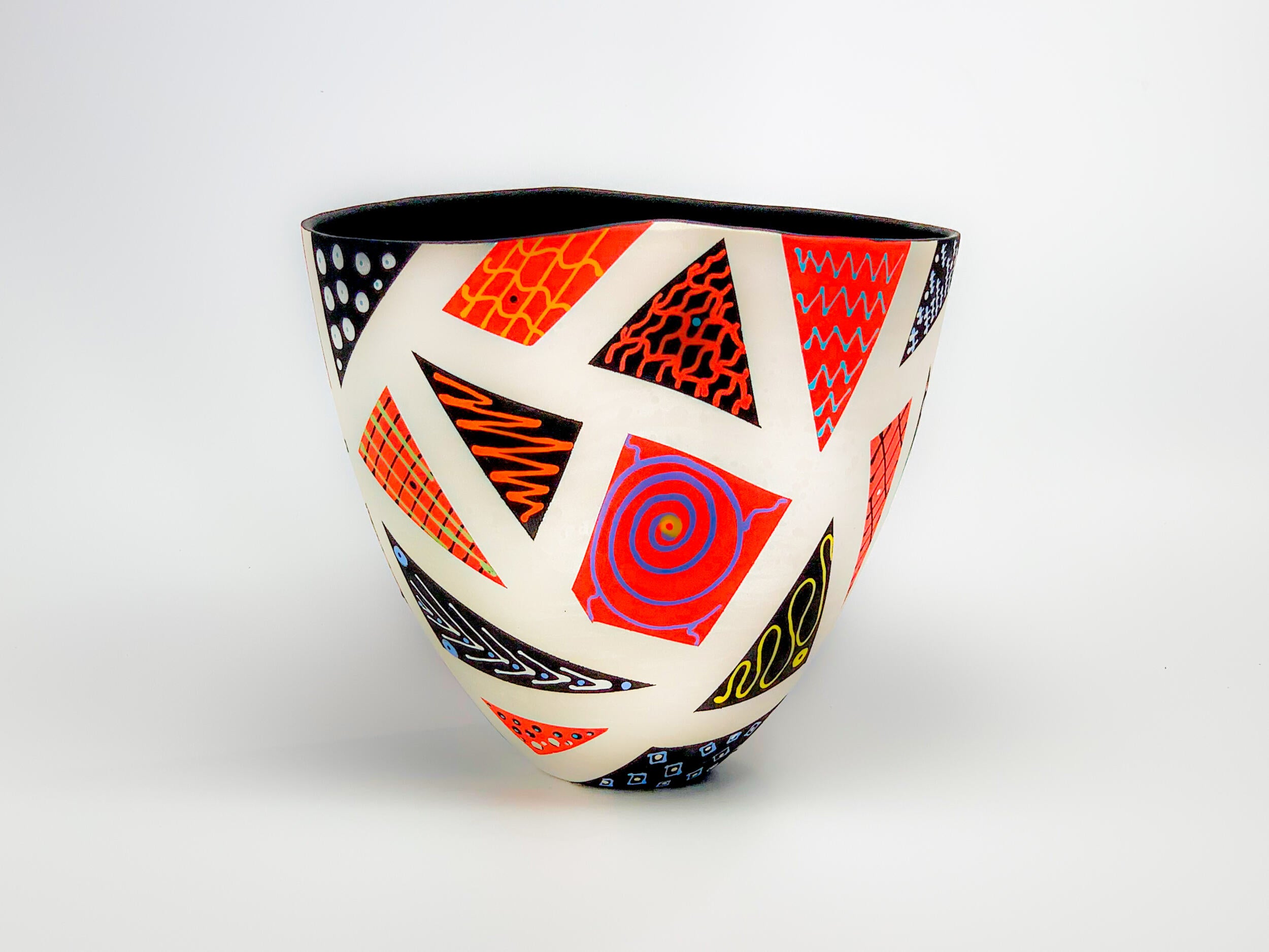 Patchwork in Red & Black VII