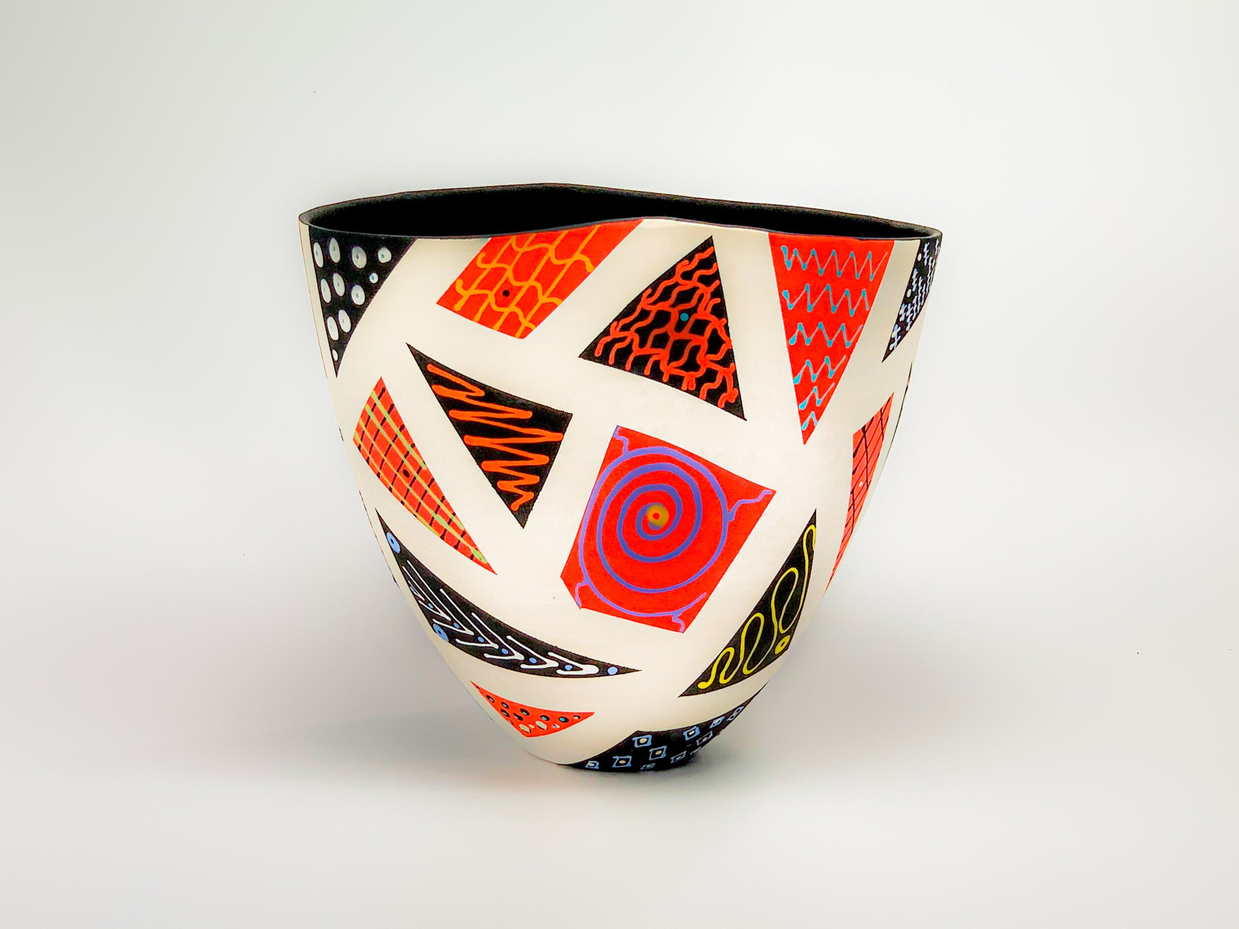 Patchwork in Red & Black VII