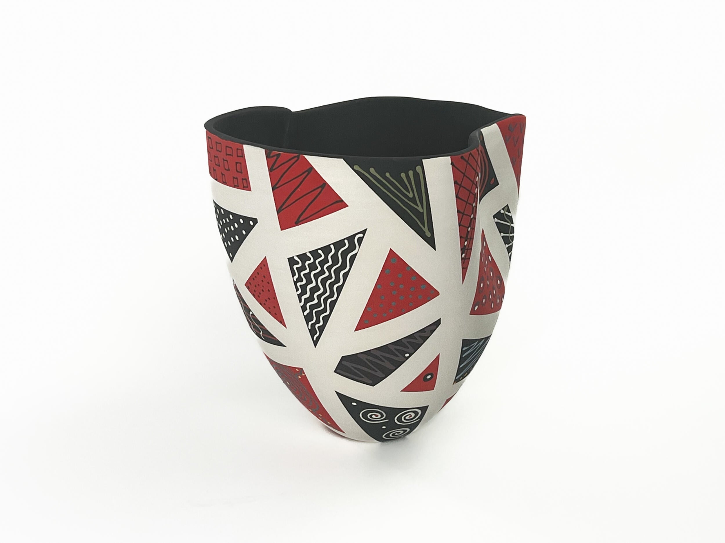 Patchwork in Red & Black X