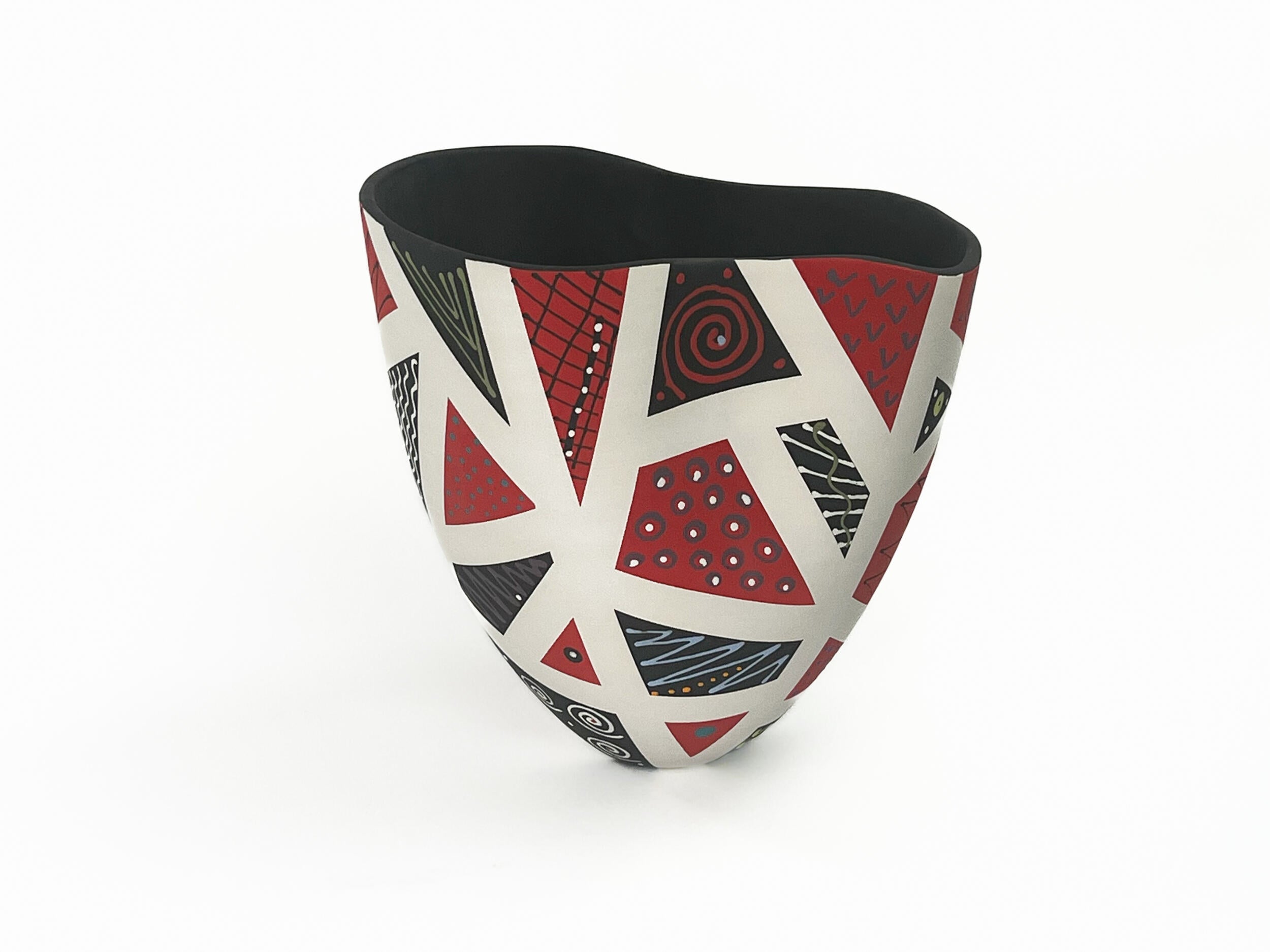 Patchwork in Red & Black X