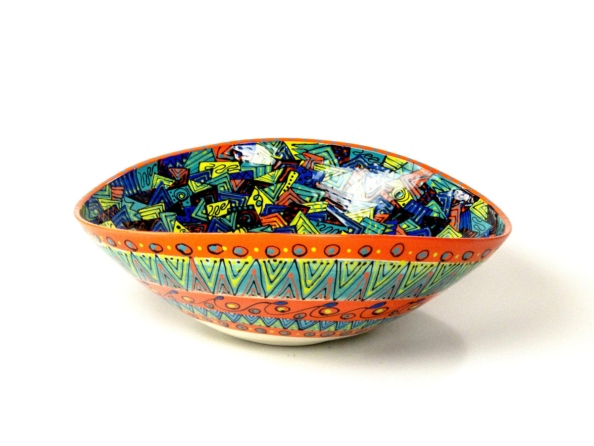 Jarabe Tapatío II — JeanElton EllipticalBowl in Multi-Color, front view