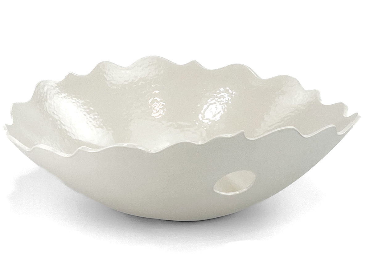 Moonlet — JeanElton EllipticalBowl in Neutral & Earth, front view