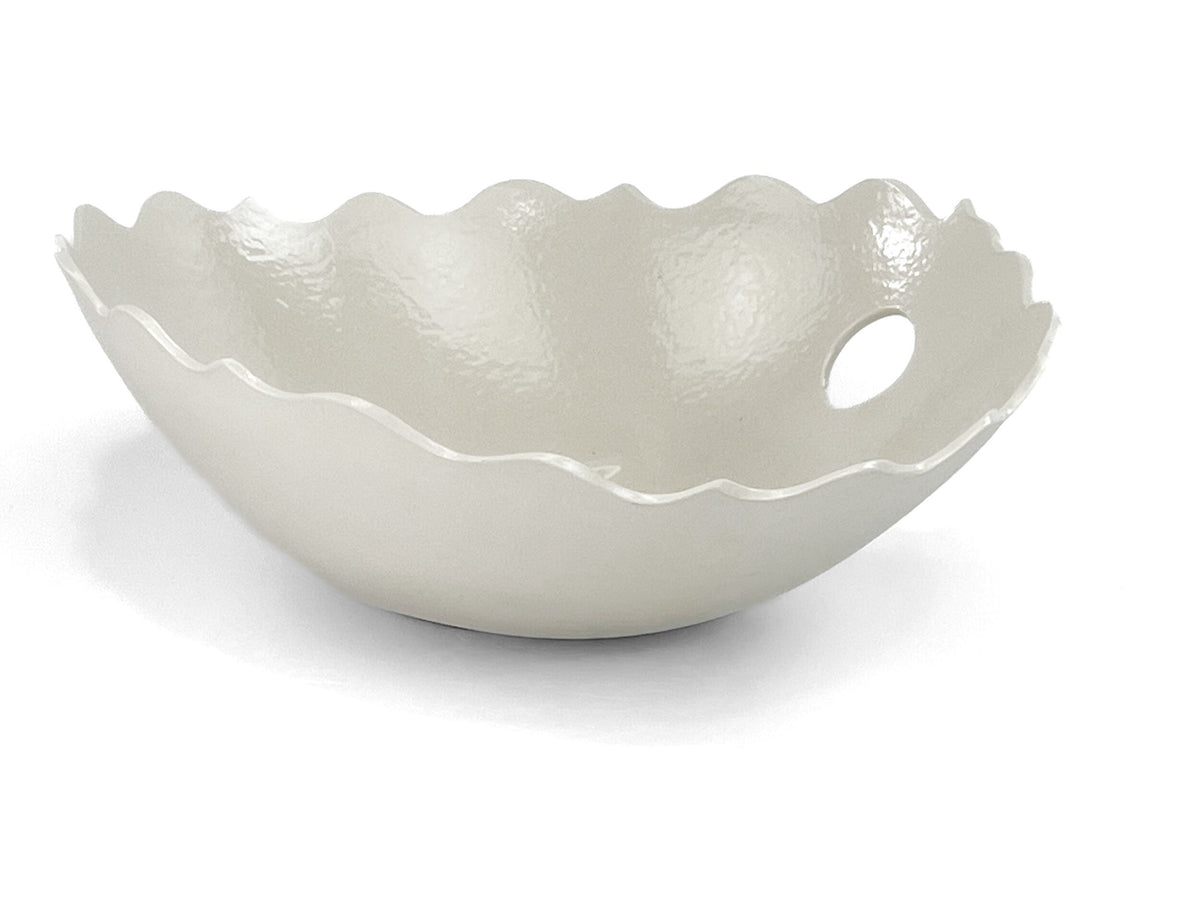 Moonlet — JeanElton EllipticalBowl in Neutral & Earth, side view