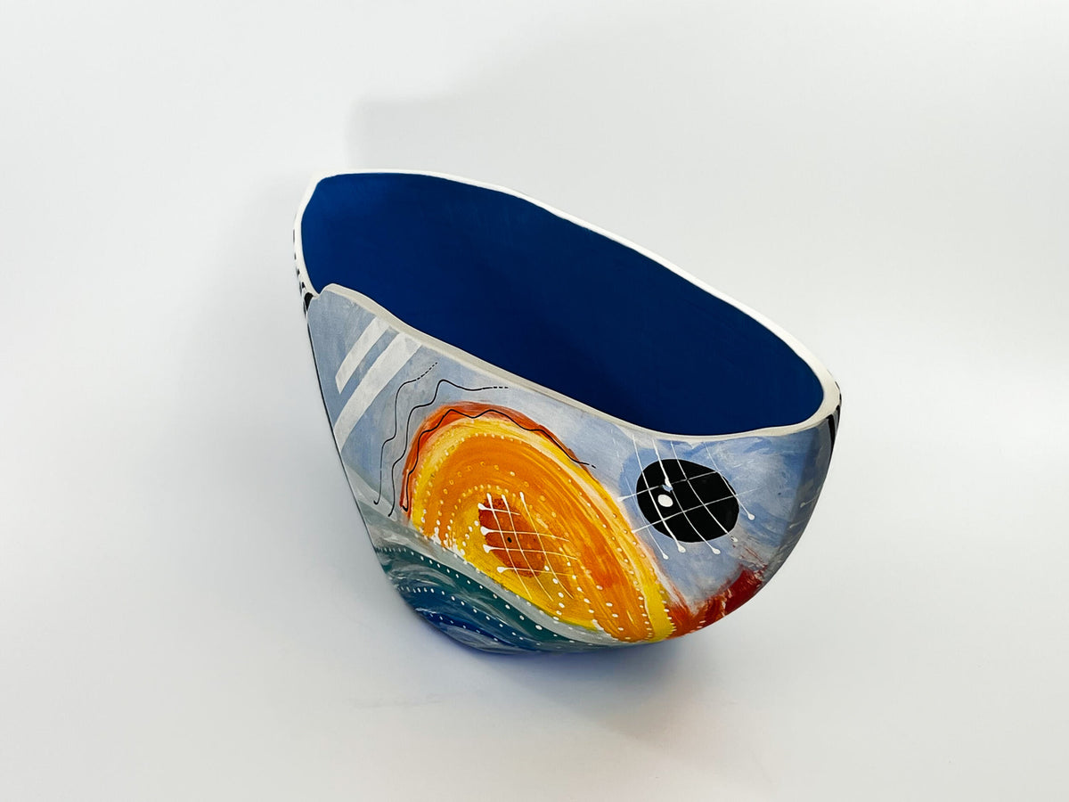 Equinox Tides — JeanElton EllipticalVessel in Multi-Color/Blue, side view