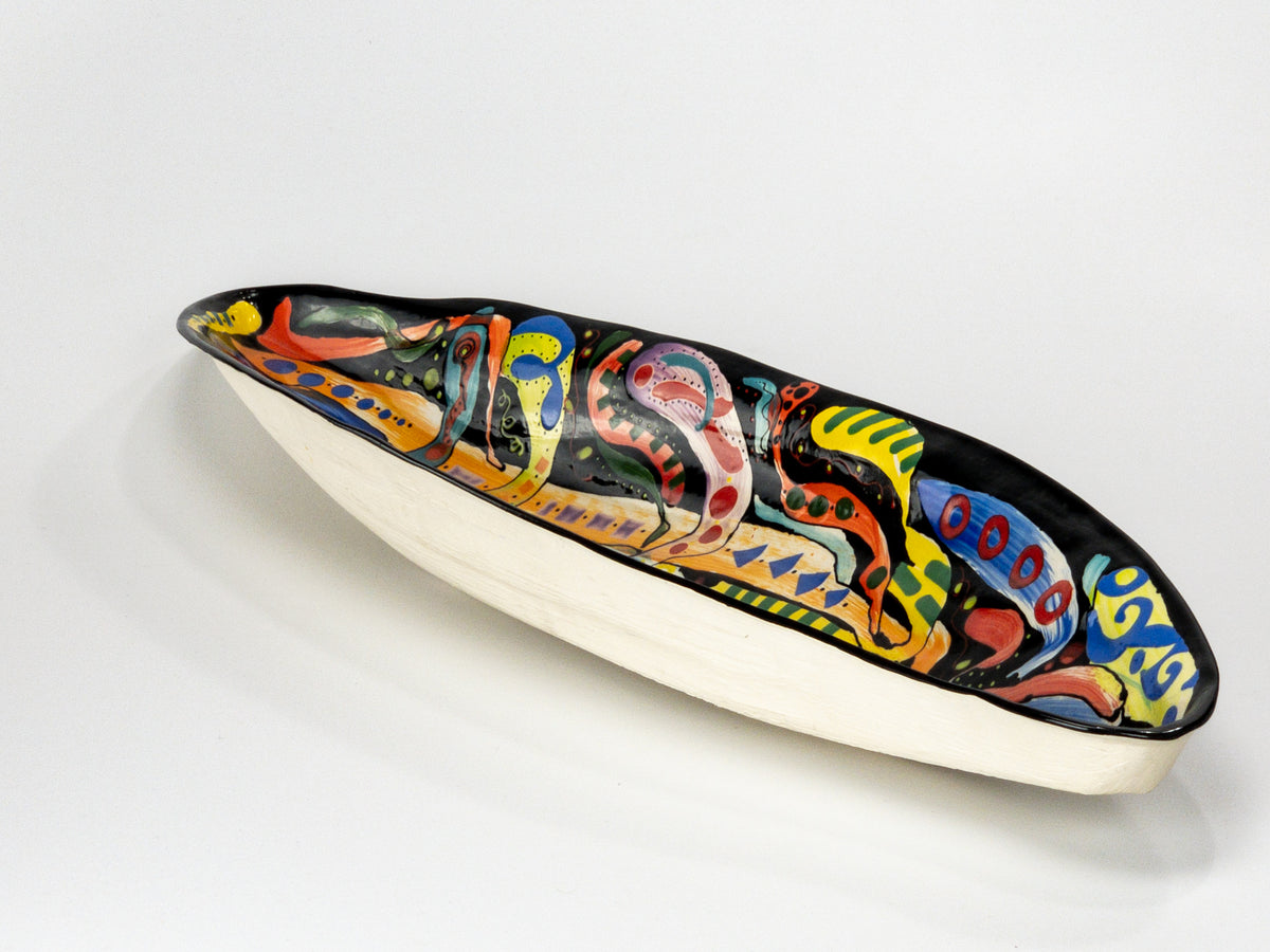 Yellow Submarine — JeanElton PalmVessel in Multi-Color/Cream, three-quarter view