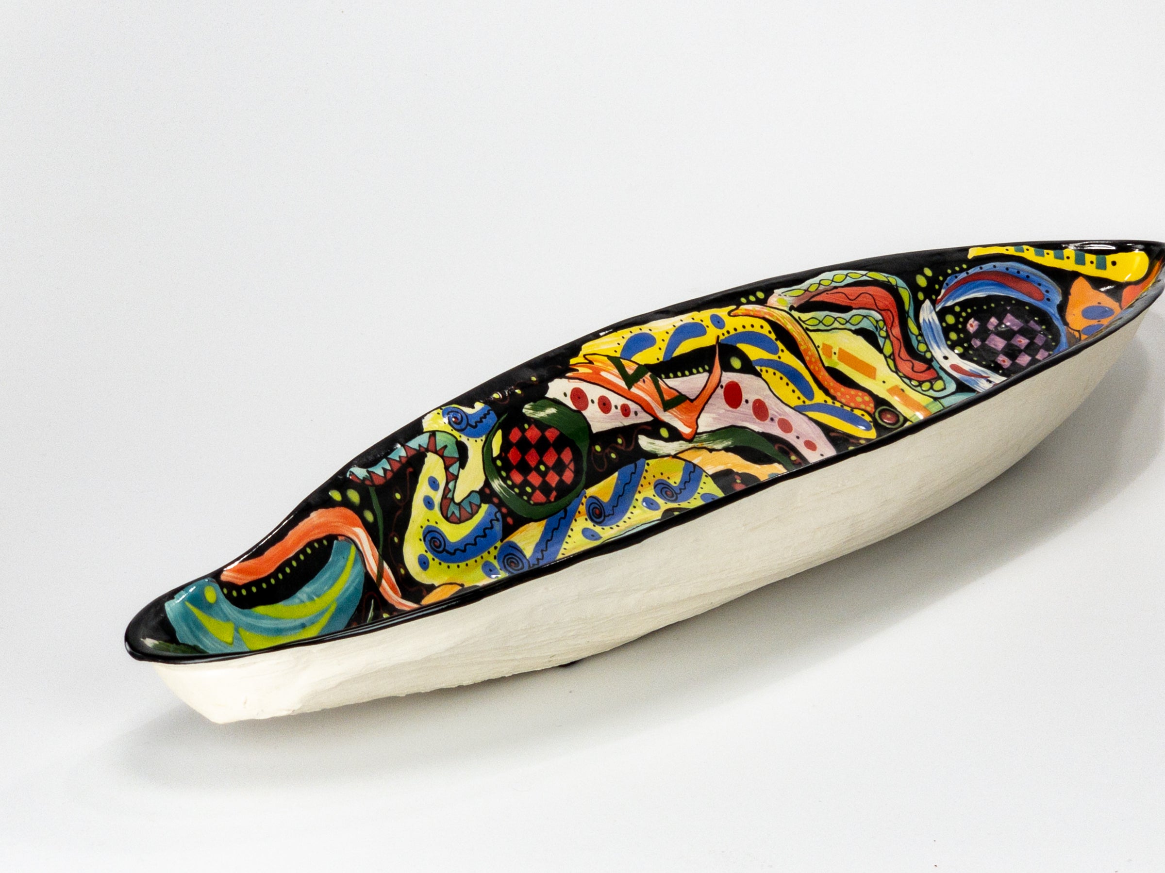 Yellow Submarine — JeanElton PalmVessel in Multi-Color/Cream, side view