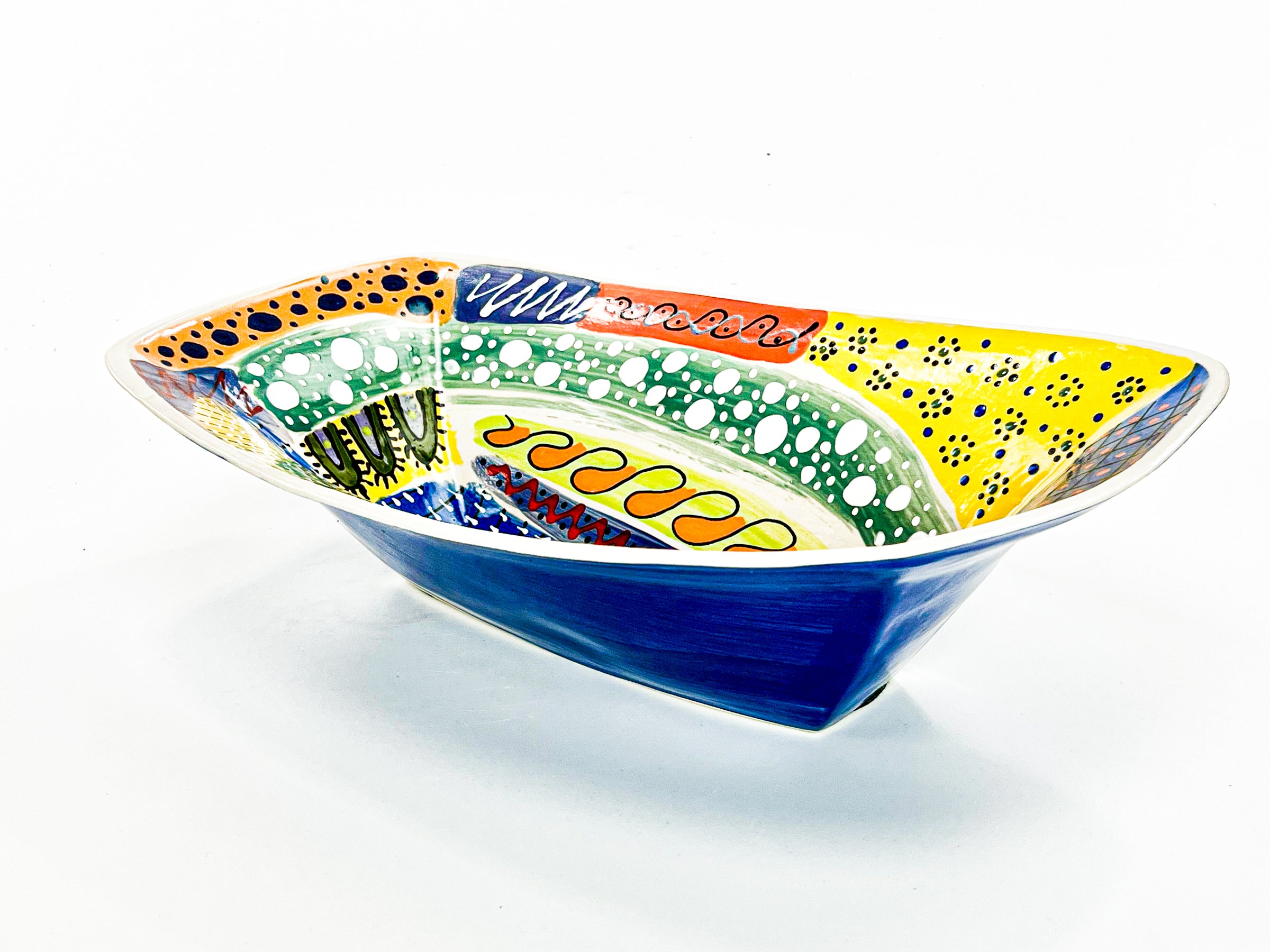 Party Boat II — JeanElton RectangularVessel in Multi-Color/Blue, front view