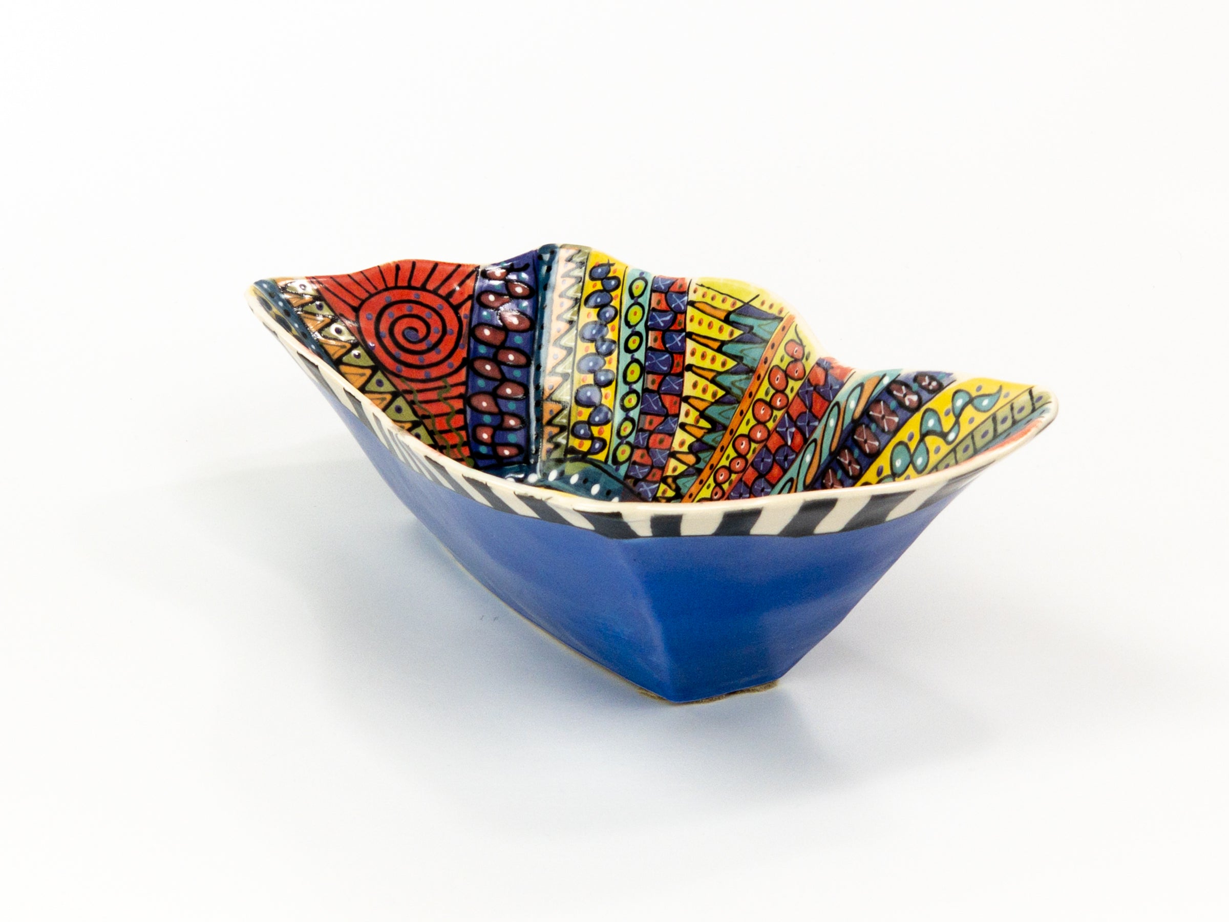 Elan — JeanElton RectangularVessel in Multi-Color/Blue, three-quarter view