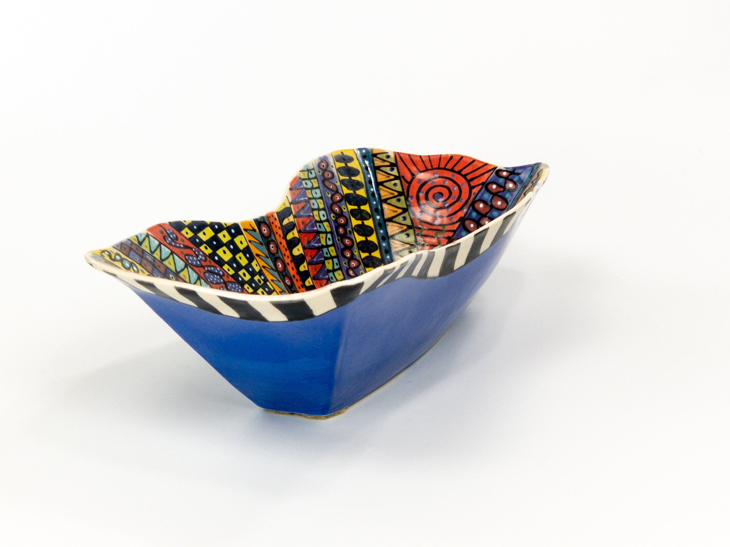 Elan — JeanElton RectangularVessel in Multi-Color/Blue, side view