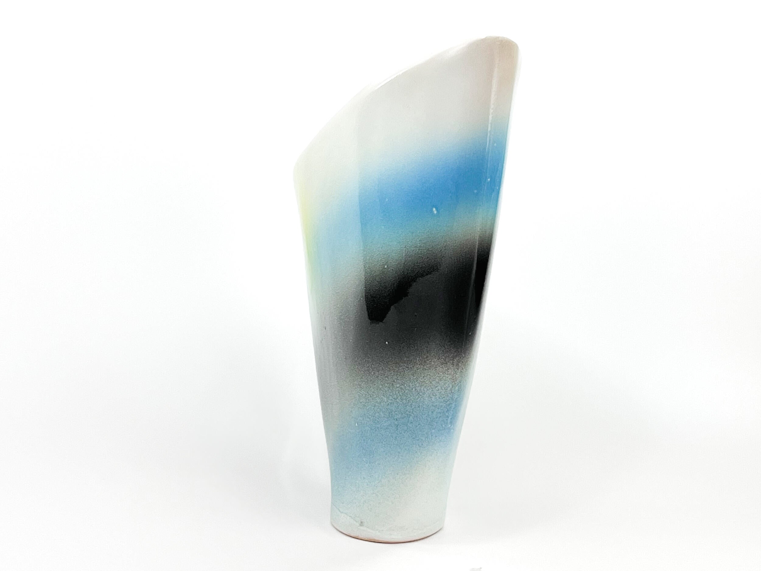 Hazy Summer Eve — JeanElton SailVase in Blue & Purple, three-quarter view
