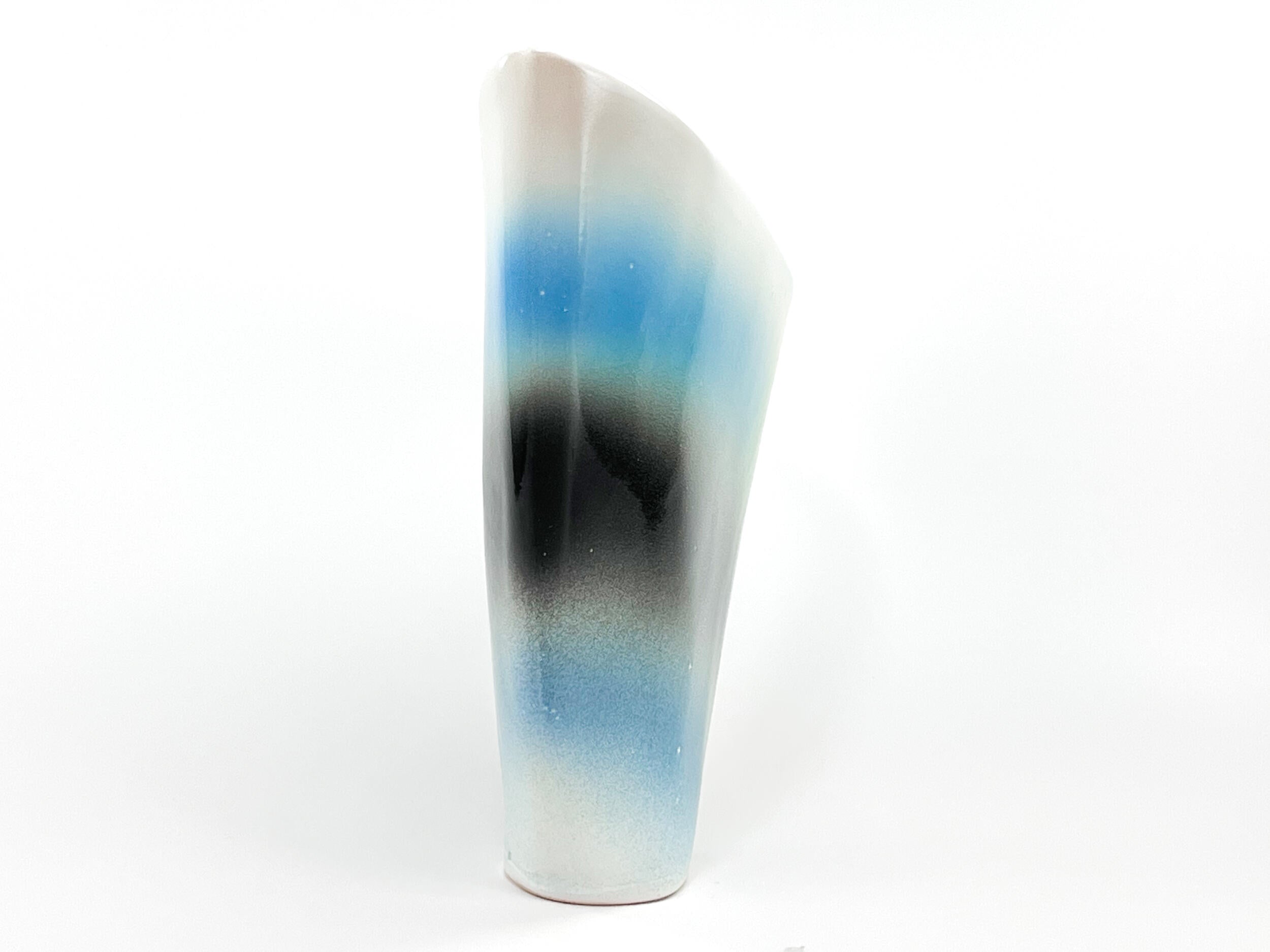 Hazy Summer Eve — JeanElton SailVase in Blue & Purple, side view