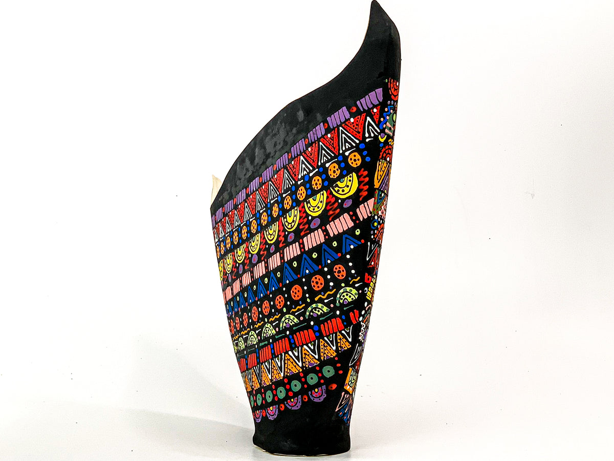 Jeweled Palace II — JeanElton SailVase in Multi-Color/Red, side view