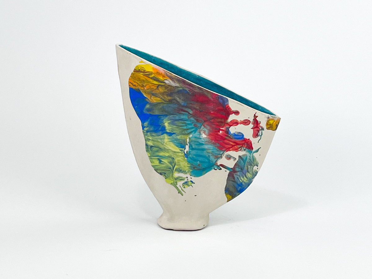 Evening Sail — JeanElton SailVase in Multi-Color/Blue, front view