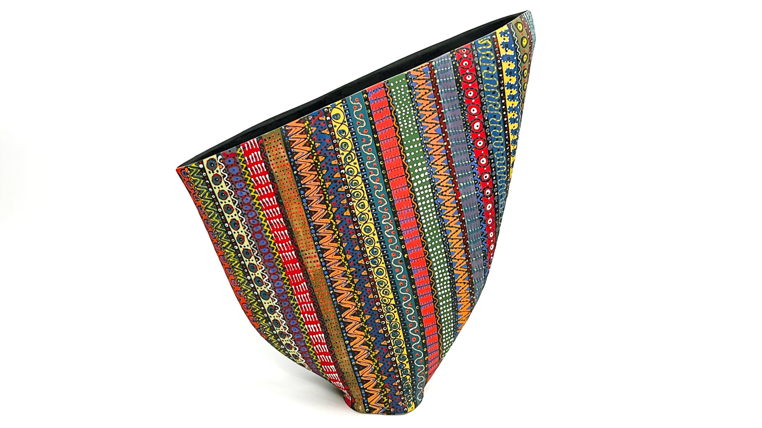 Prism Matrix — JeanElton SailVase in Multi-Color/Black, front view