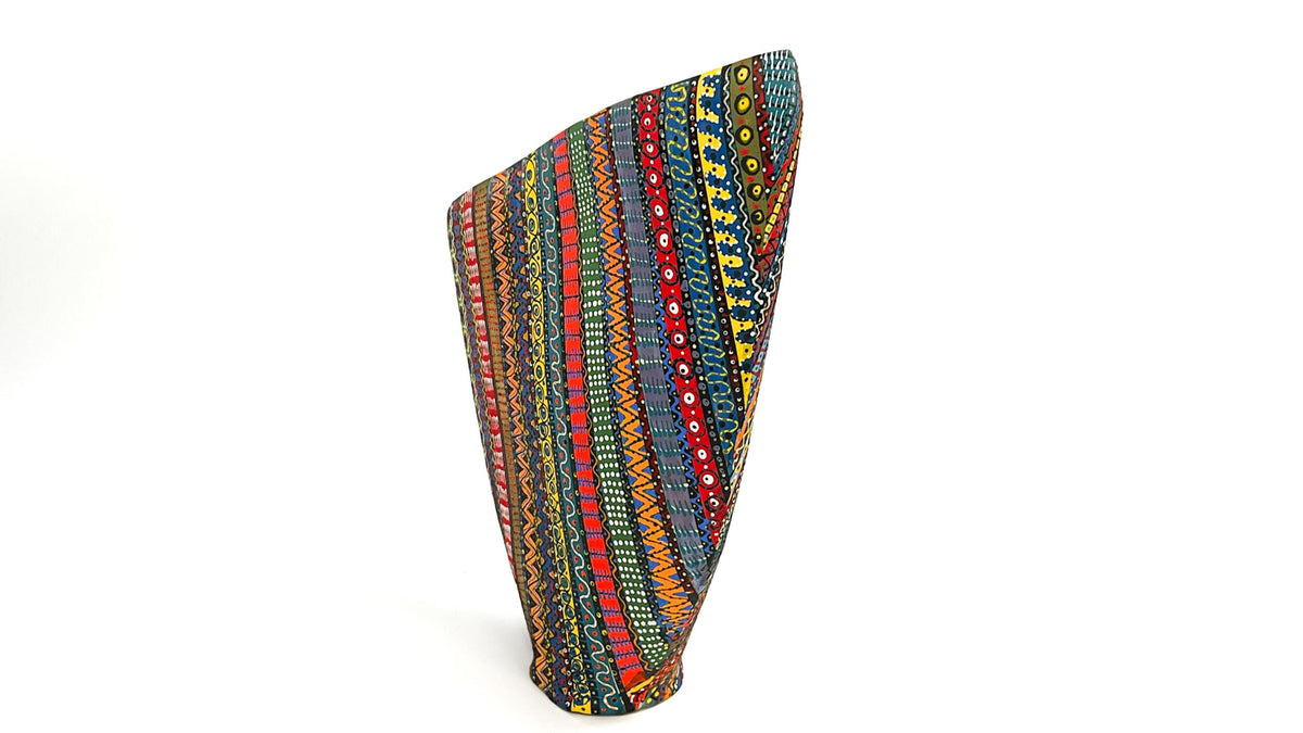 Prism Matrix — JeanElton SailVase in Multi-Color/Black, side view