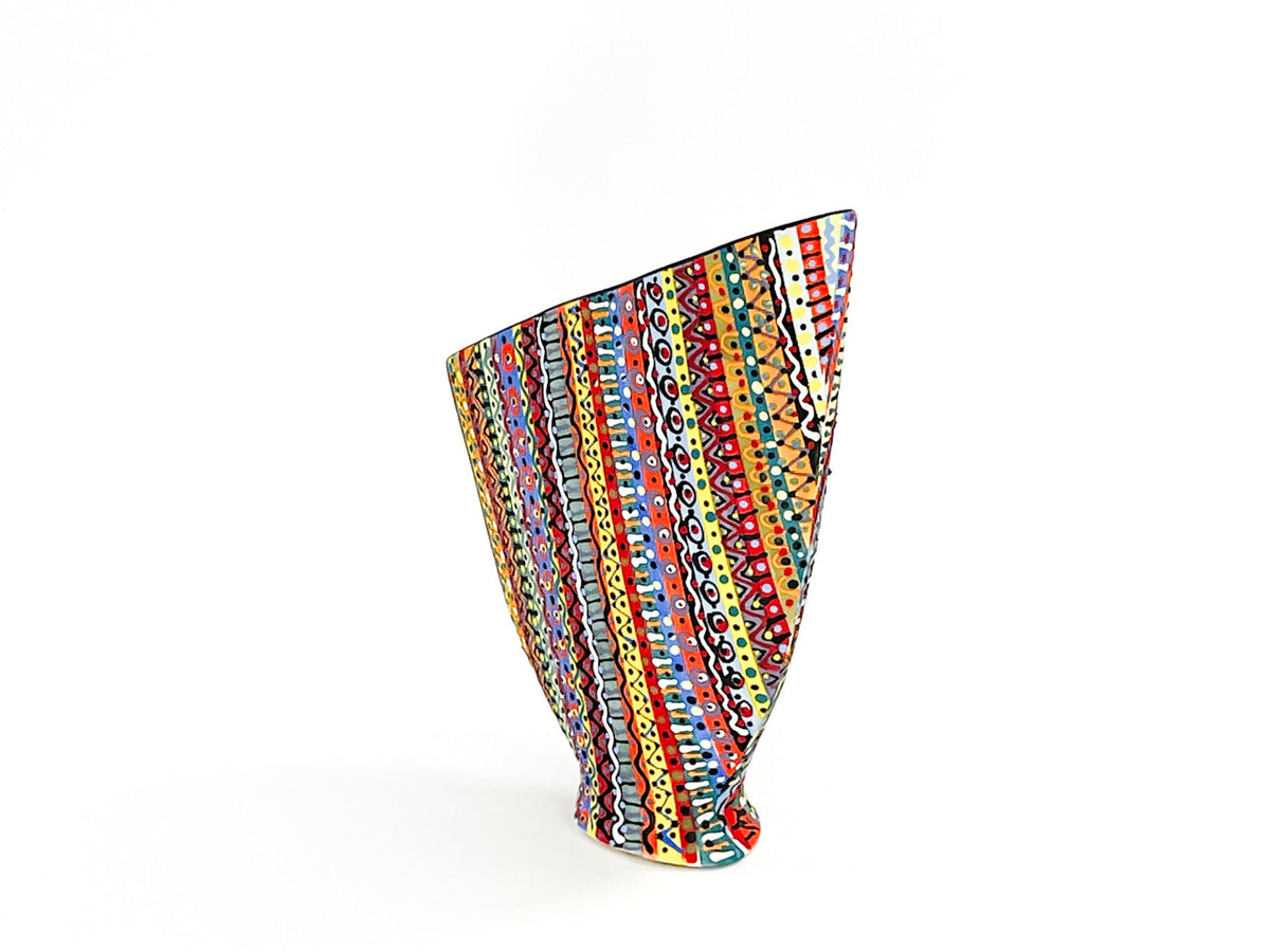 Prism Matrix V — JeanElton SailVase in Multi-Color/Black, side view