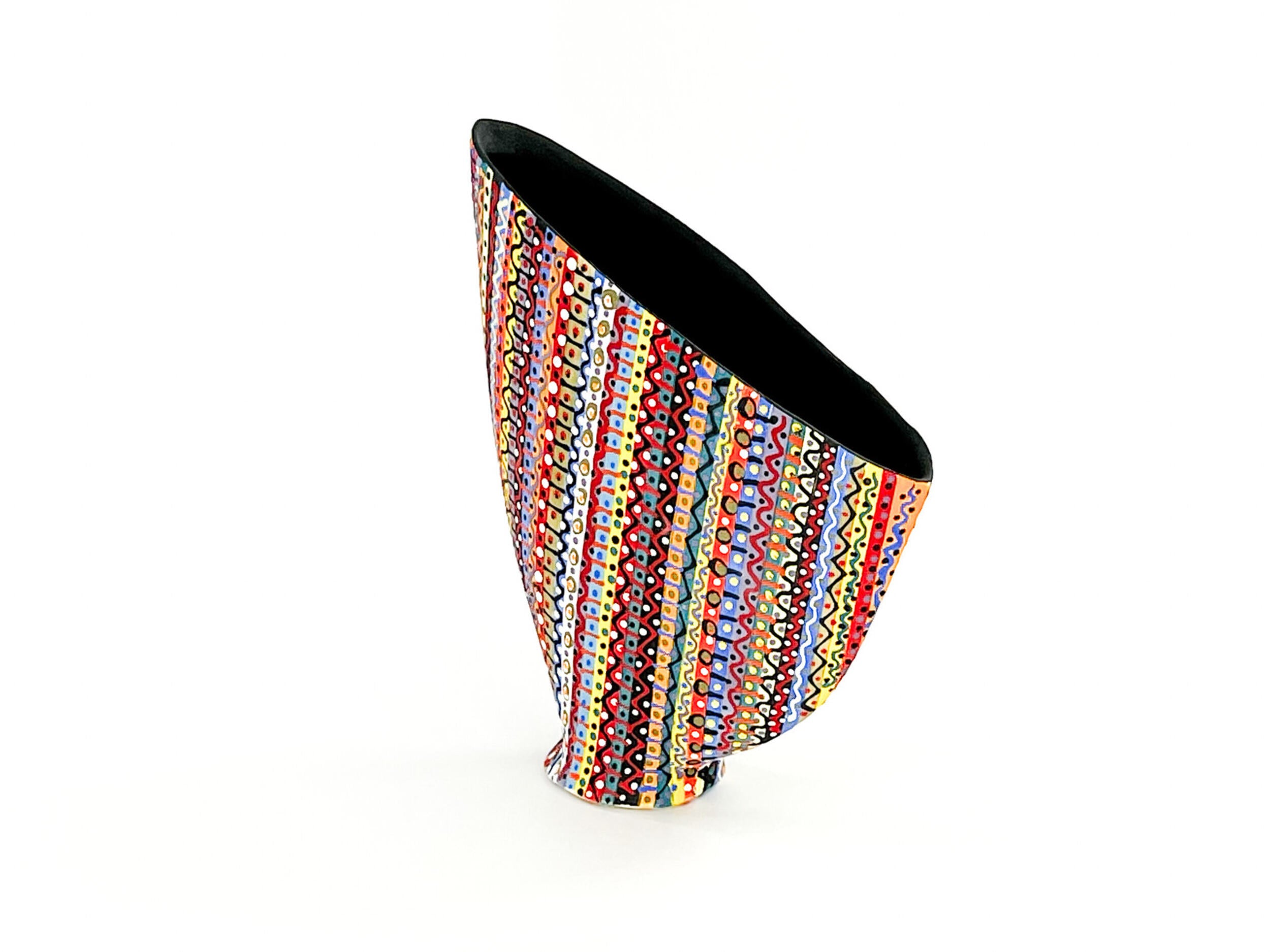 Prism Matrix VI — JeanElton SailVase in Multi-Color/Black, side view