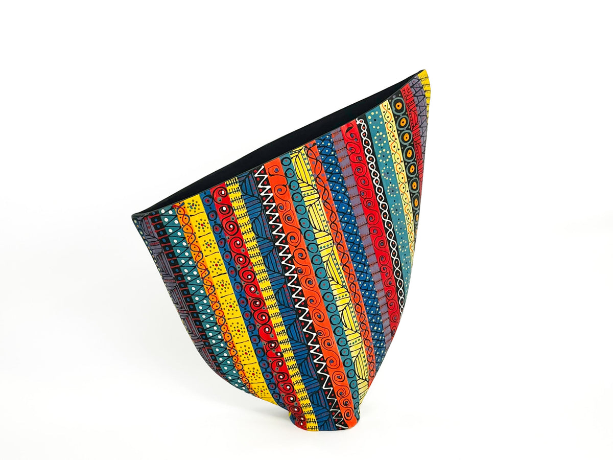 Prism Matrix VII — JeanElton SailVase in Multi-Color/Black, front view