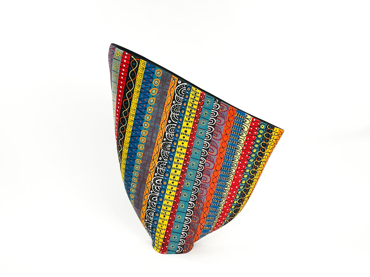Prism Matrix VIII — JeanElton SailVase in Multi-Color/Black, front view