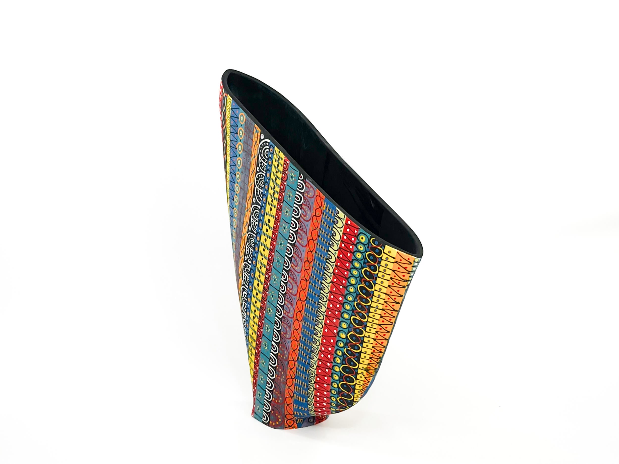 Prism Matrix VIII — JeanElton SailVase in Multi-Color/Black, side view