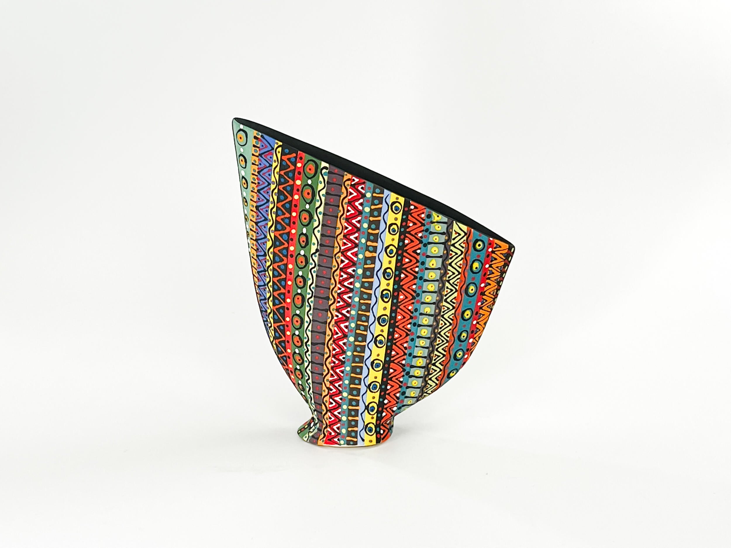 Prism Matrix IX — JeanElton SailVase in Multi-Color/Black, front view