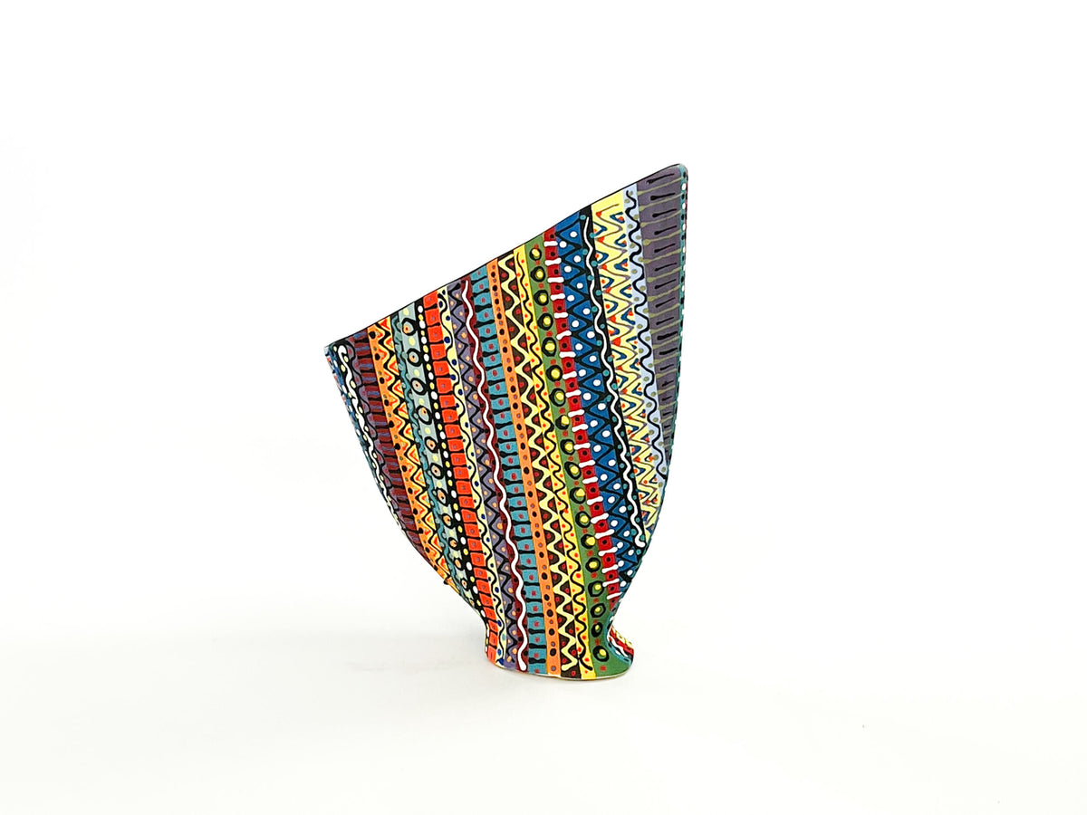 Prism Matrix X — JeanElton SailVase in Multi-Color/Black, three-quarter view