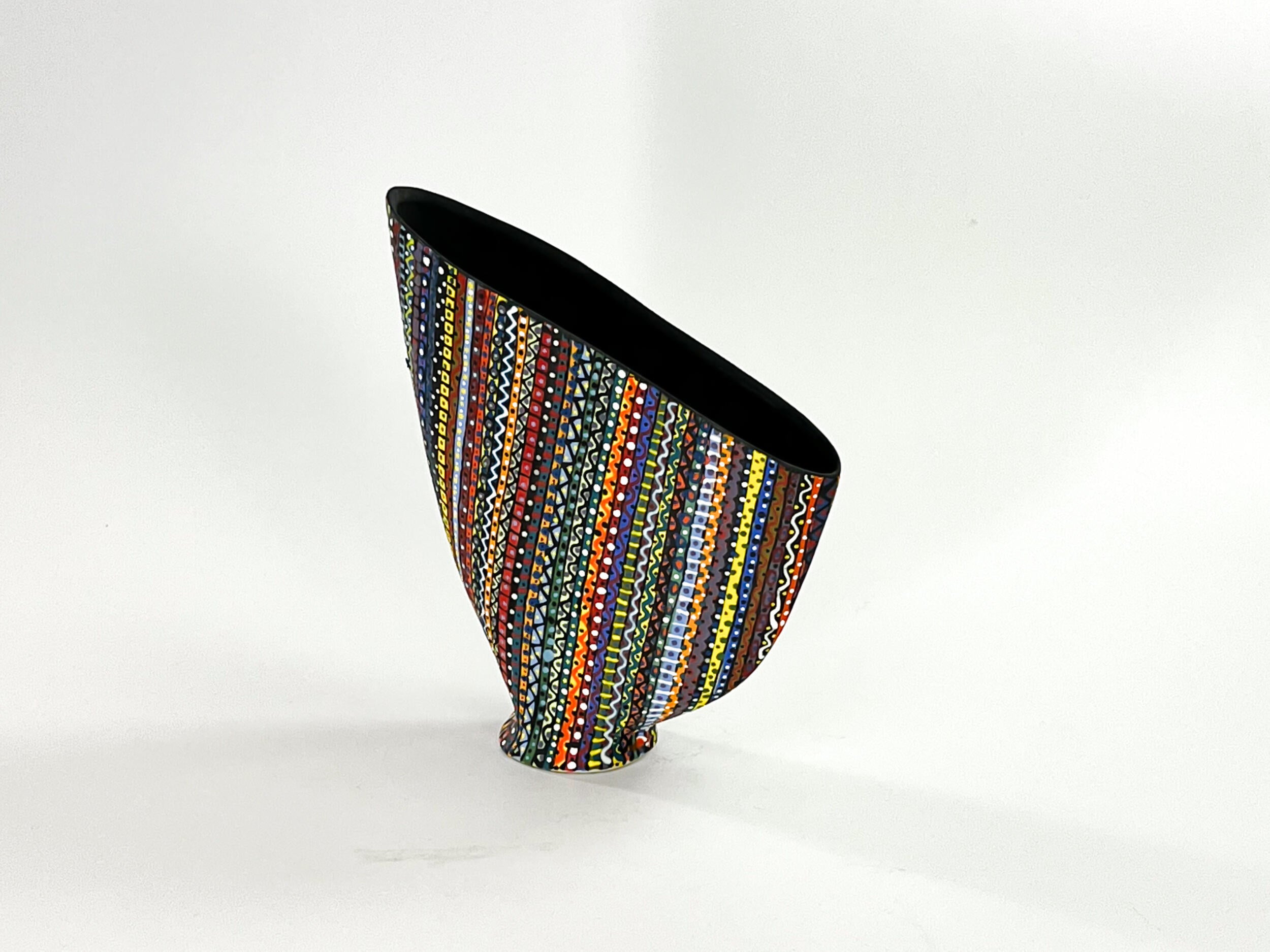 Prism Matrix XII — JeanElton SailVase in Multi-Color/Black, three-quarter view