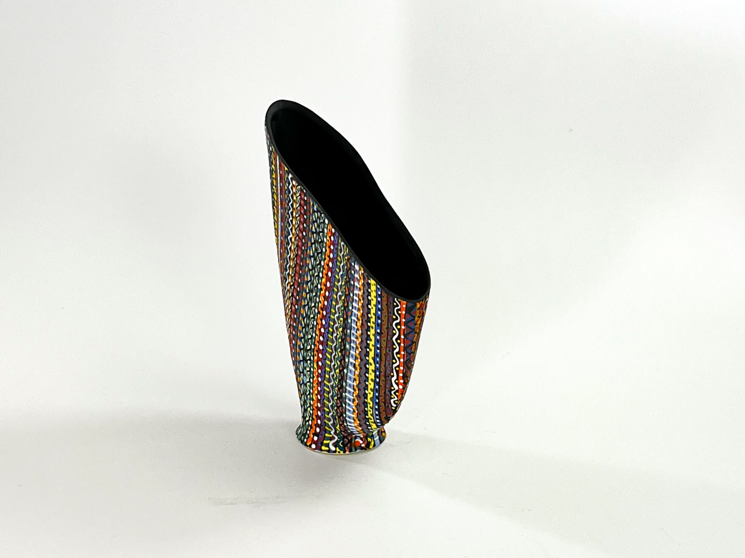 Prism Matrix XII — JeanElton SailVase in Multi-Color/Black, side view