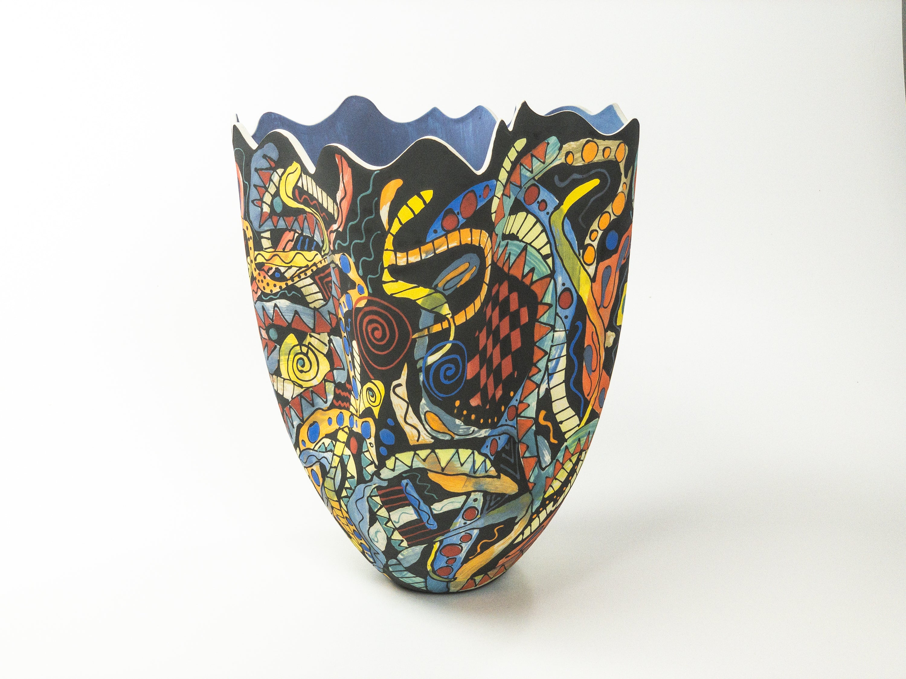 3D Chess for Sealife II — JeanElton TallVase in Multi-Color/Blue, three-quarter view