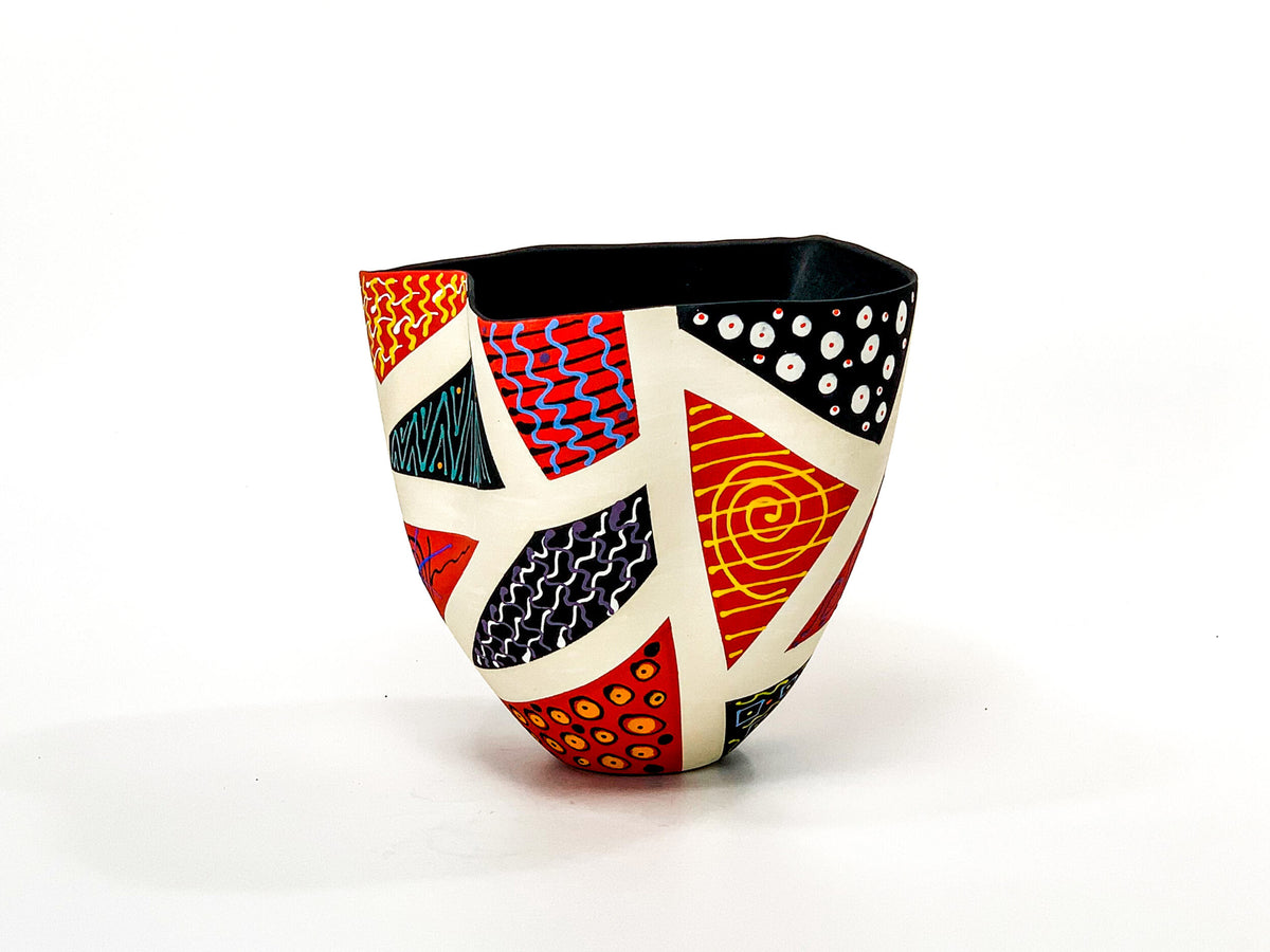 Patchwork in Red & Black V