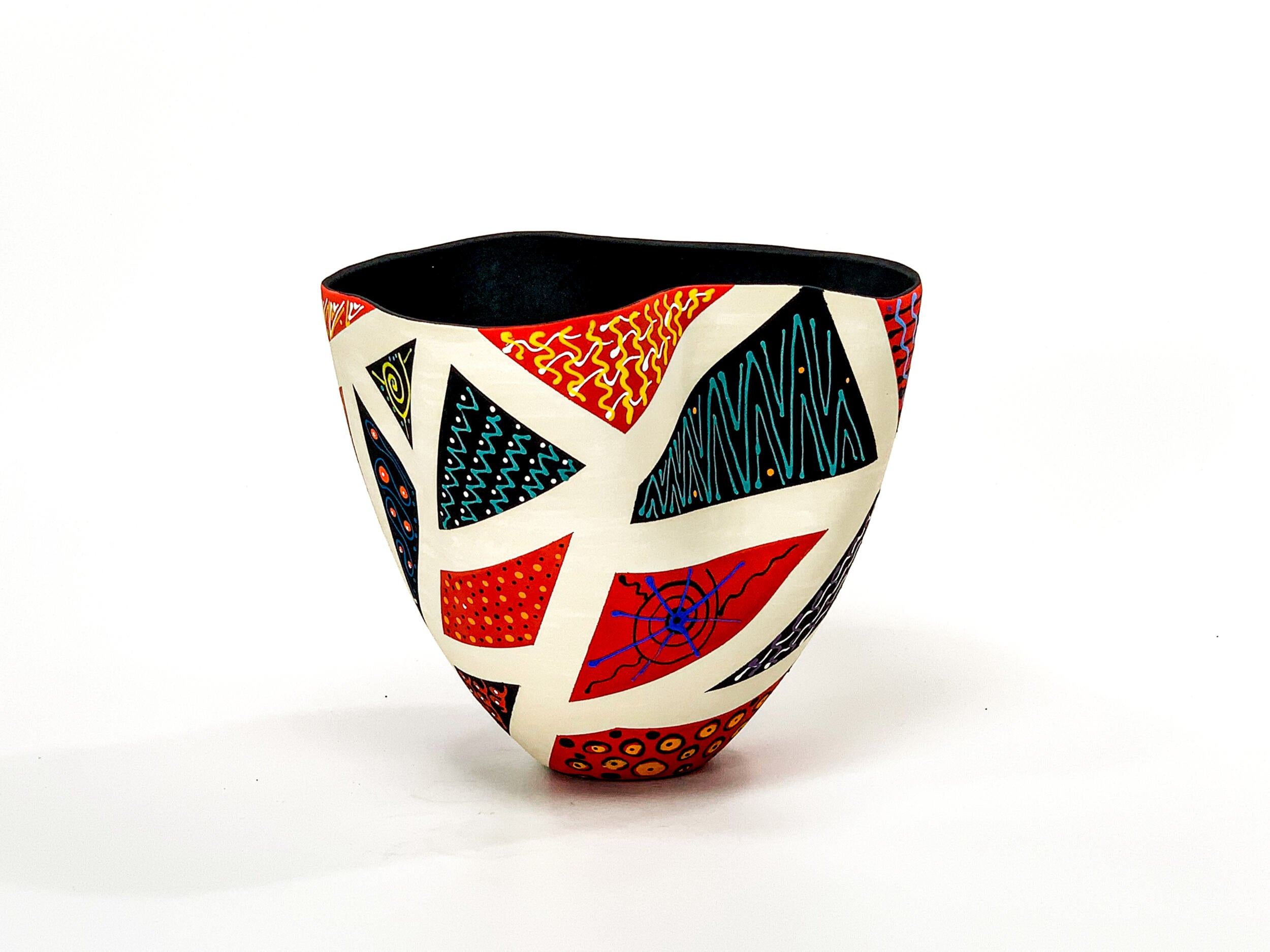 Patchwork in Red & Black V