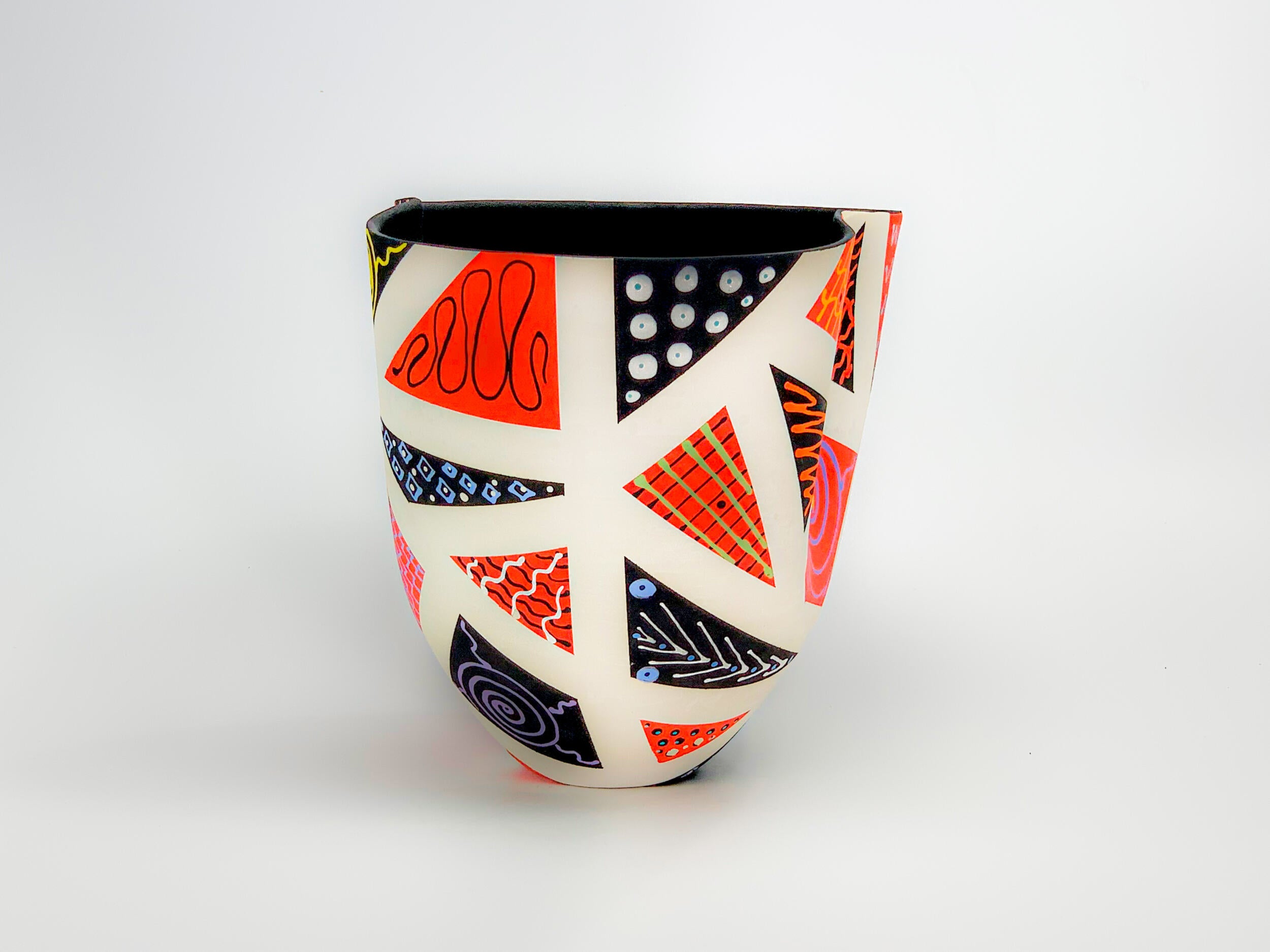 Patchwork in Red & Black VII